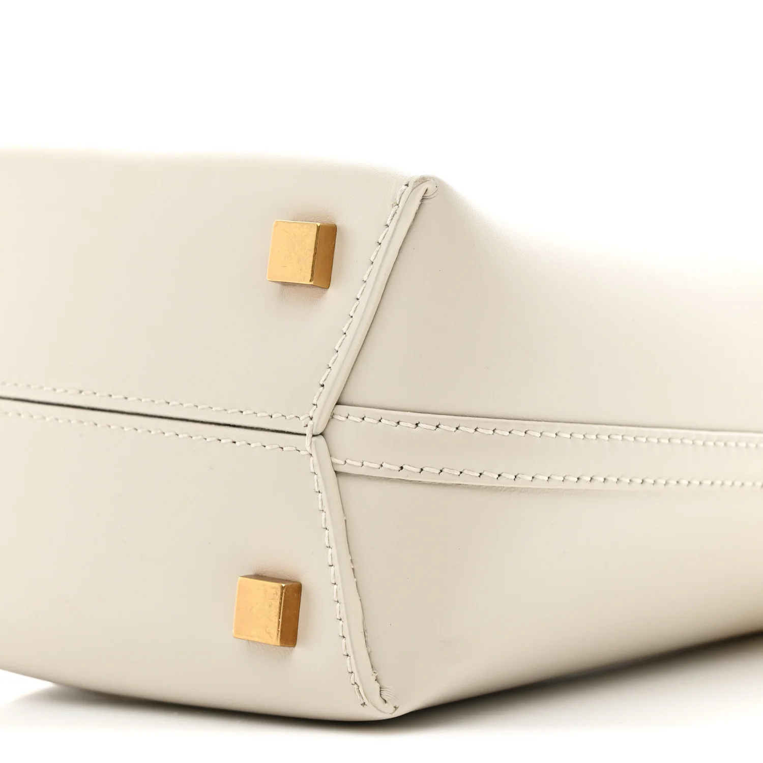 Shiny Calfskin Le 37 Mini Bucket Bag Blanc Vintage - Image 10
