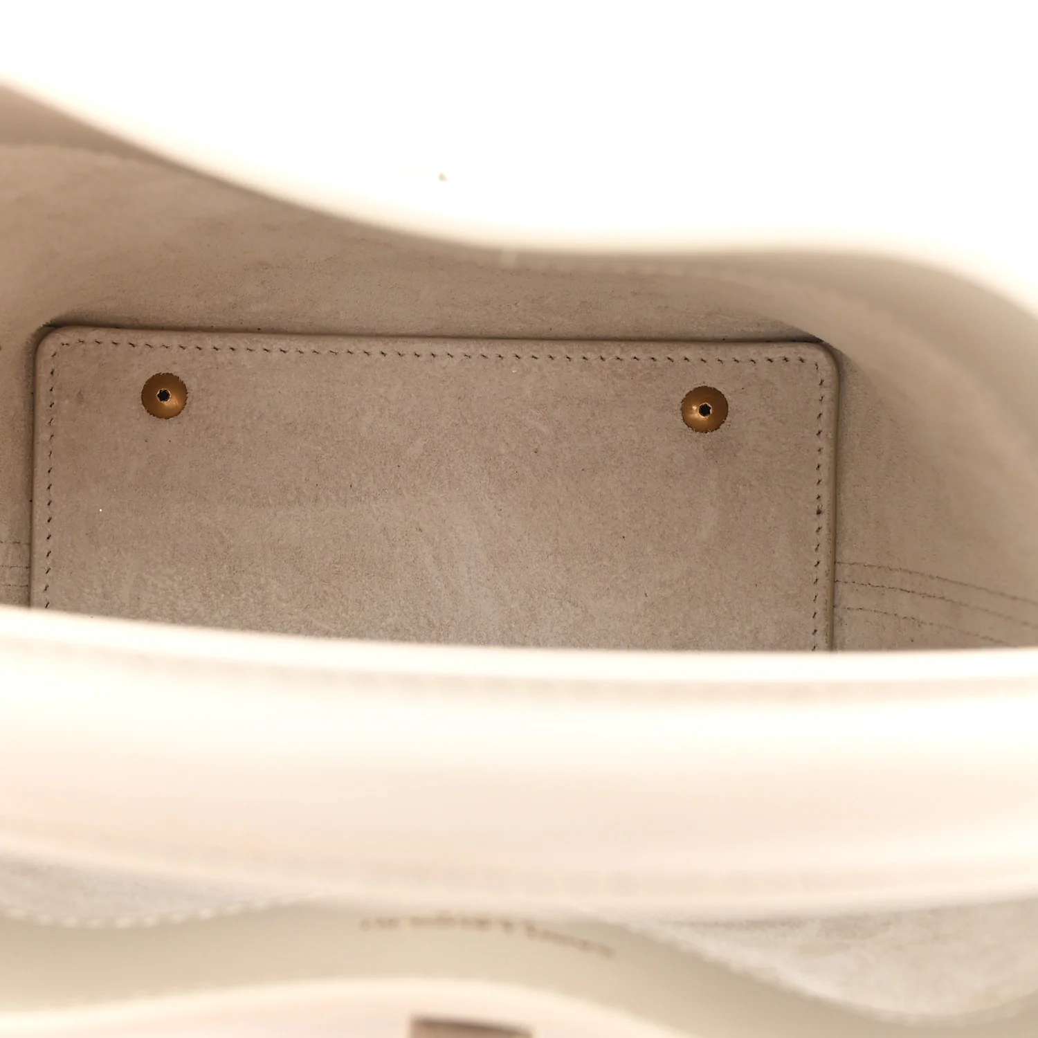 Shiny Calfskin Le 37 Mini Bucket Bag Blanc Vintage - Image 5