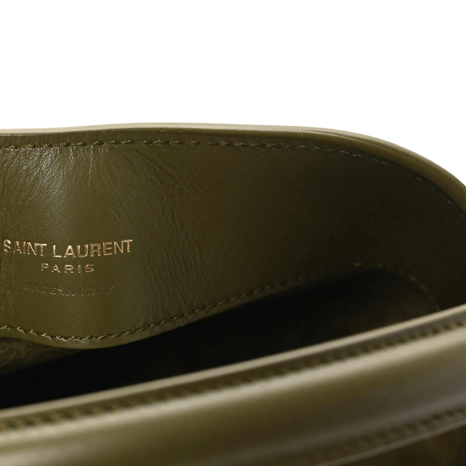 Shiny Calfskin Le 37 Mini Bucket Bag Strong Moss - Image 6