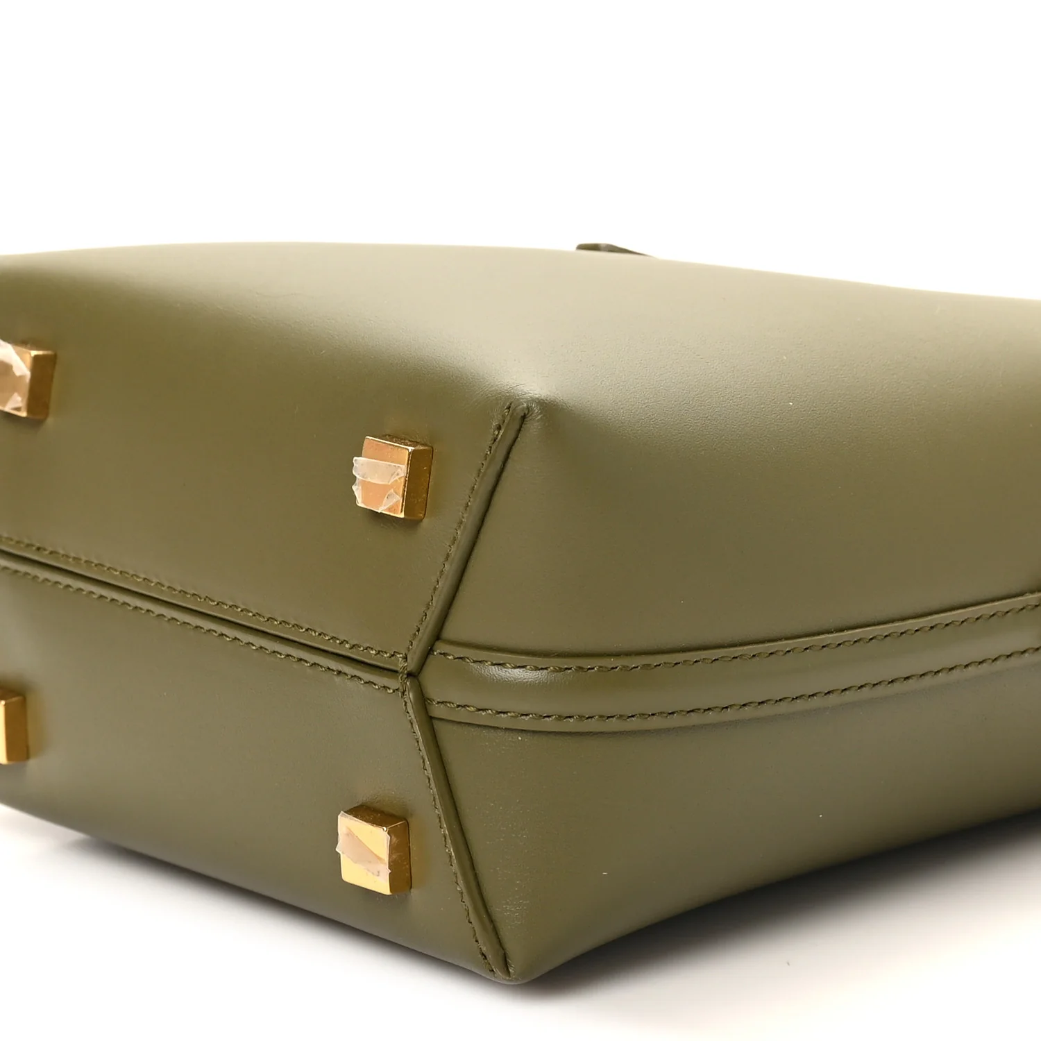 Shiny Calfskin Le 37 Mini Bucket Bag Strong Moss - Image 9