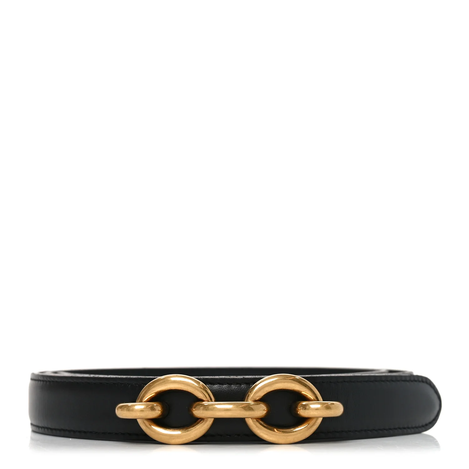 Smooth Calfskin 20mm Cintura Belt 80 32  Black