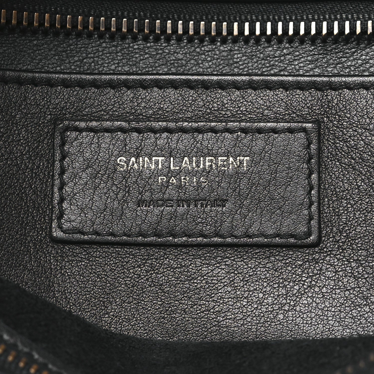 Smooth Calfskin Crocodile Embossed Baby Monogram Downtown Cabas Black - Image 6