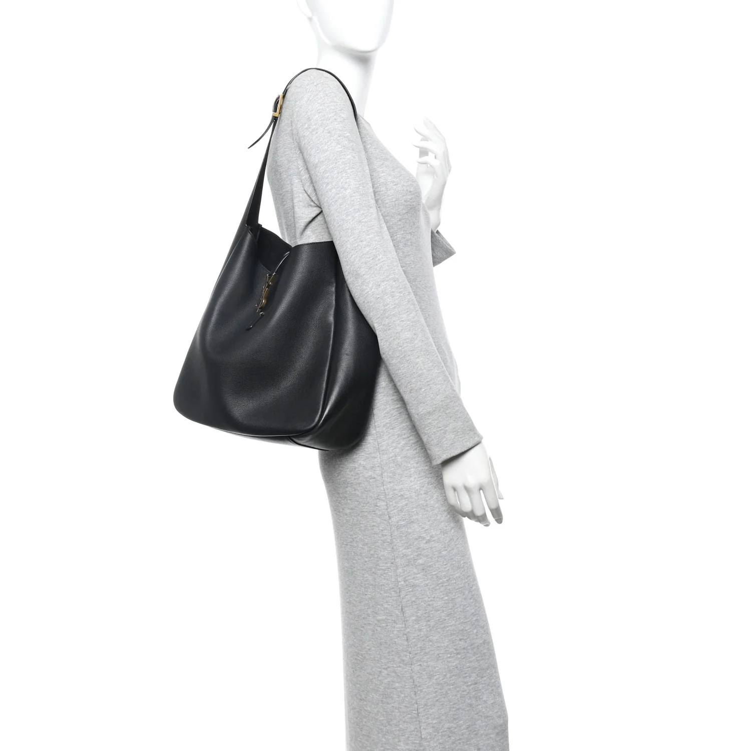 Smooth Calfskin Large Le 5 A 7 Soft Hobo Black - Image 2