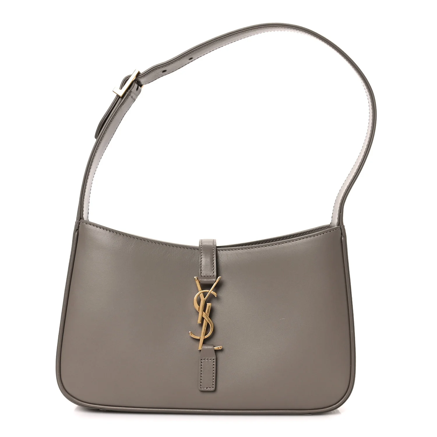 Smooth Calfskin Le 5 A 7 Hobo Greyish Brown