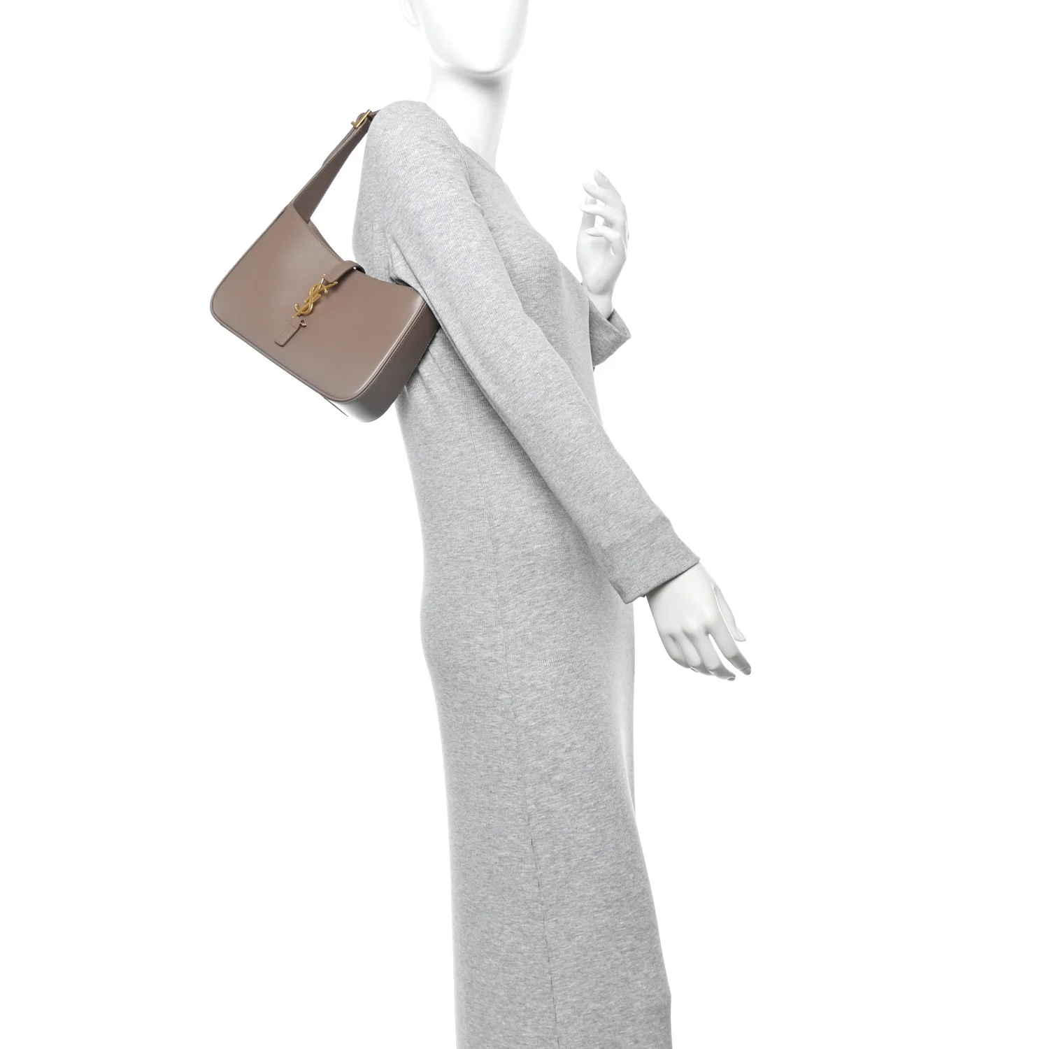 Smooth Calfskin Le 5 A 7 Hobo Taupe - Image 2