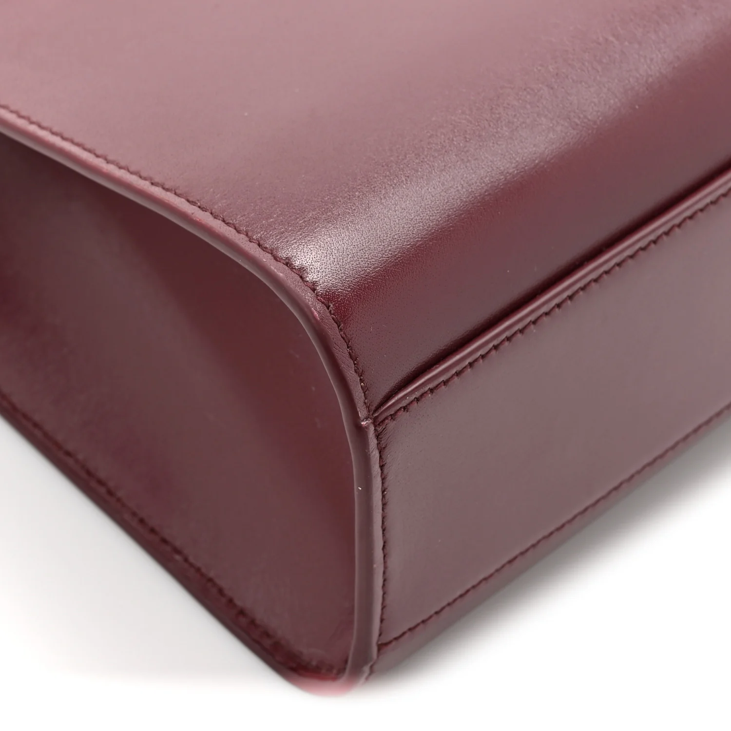 Smooth Calfskin Manhattan Shoulder Bag Rouge Legion - Image 11