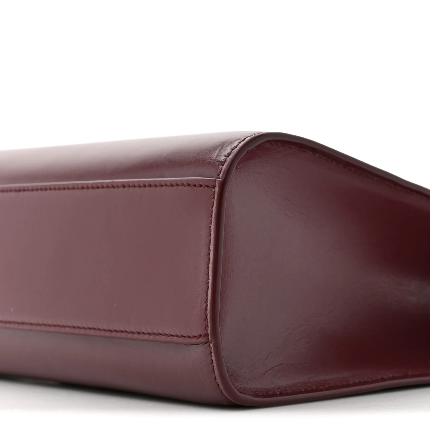 Smooth Calfskin Manhattan Shoulder Bag Rouge Legion - Image 9
