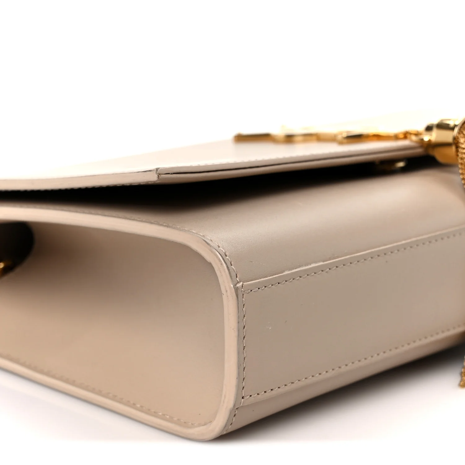 Smooth Calfskin Medium Classic Monogram Kate Tassel Satchel Nude Powder - Image 10