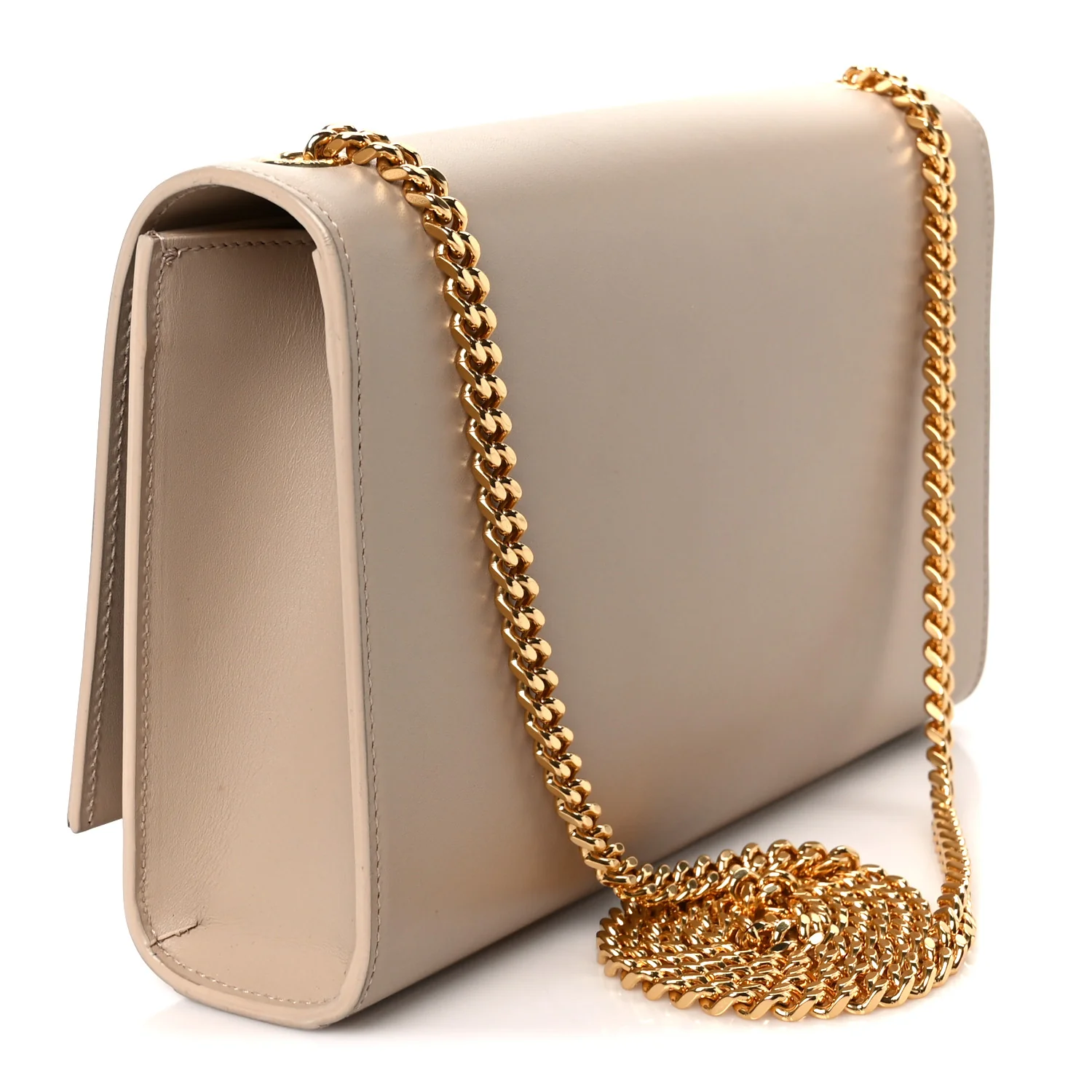 Smooth Calfskin Medium Classic Monogram Kate Tassel Satchel Nude Powder - Image 3