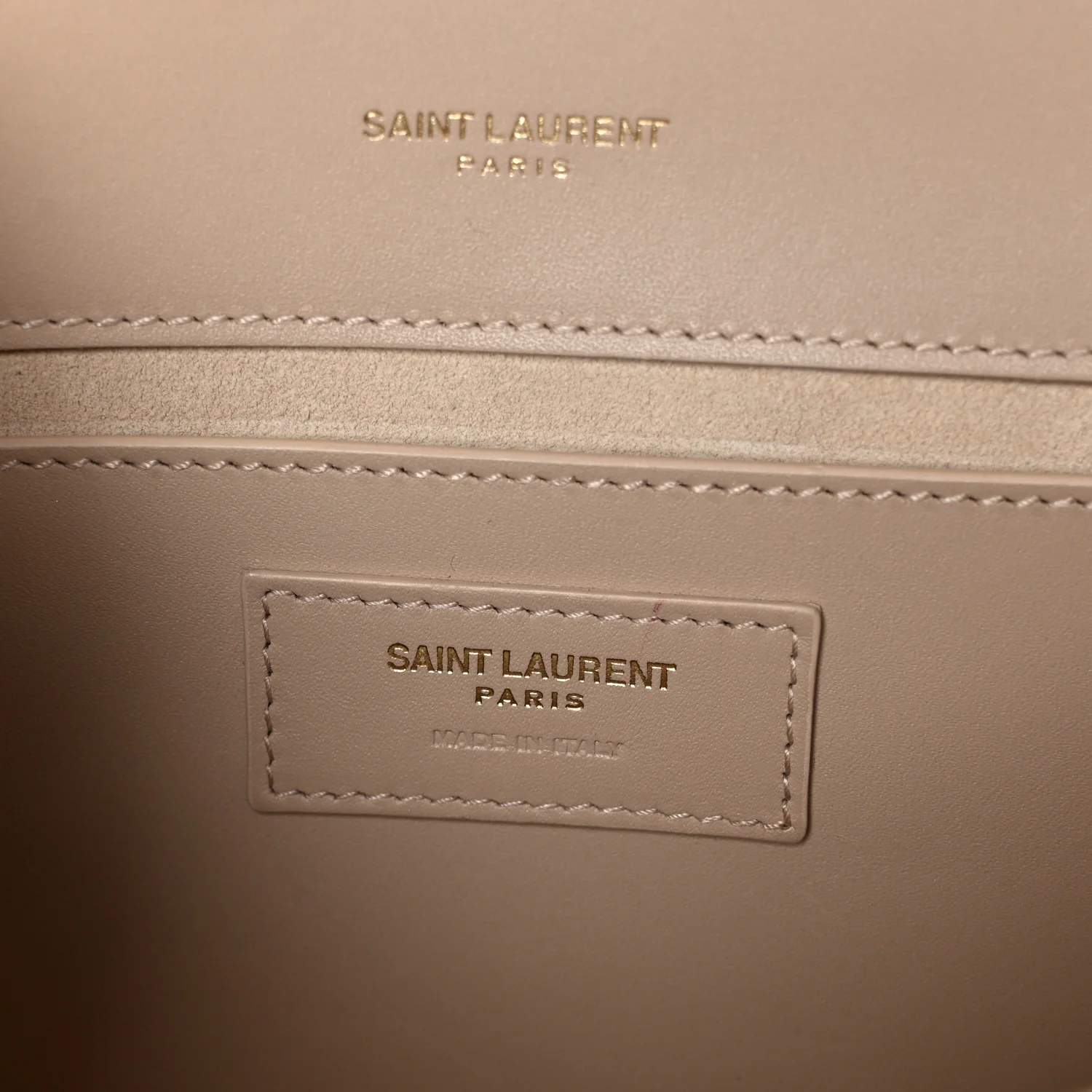Smooth Calfskin Medium Classic Monogram Kate Tassel Satchel Nude Powder - Image 6