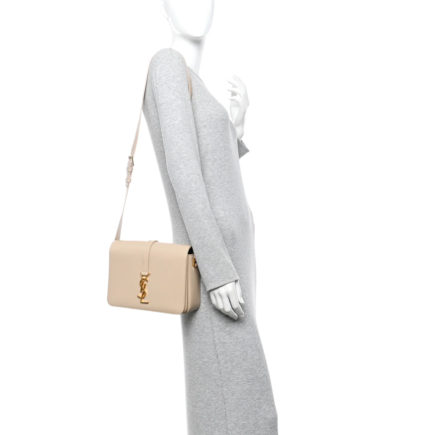 Smooth Calfskin Medium Classic Monogram Universite Bag Cream - Image 2