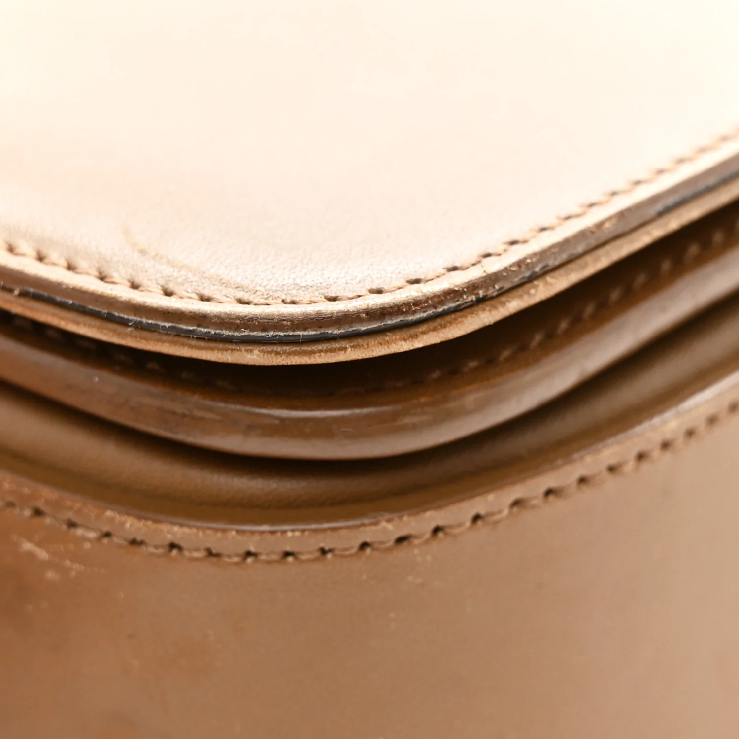 Smooth Calfskin Medium Classic Monogram Universite Bag Dark Beige - Image 10