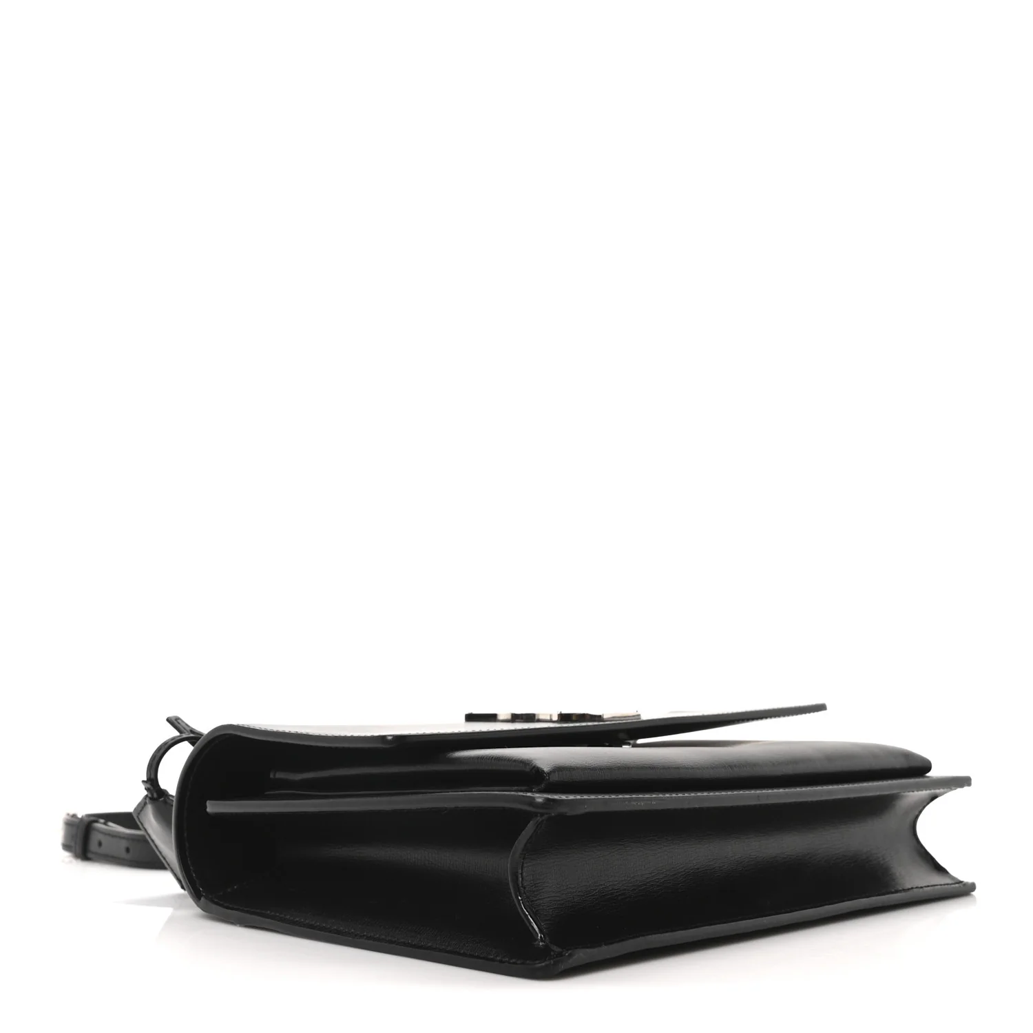 Smooth Calfskin Medium Monogram Sunset Satchel Black - Image 4