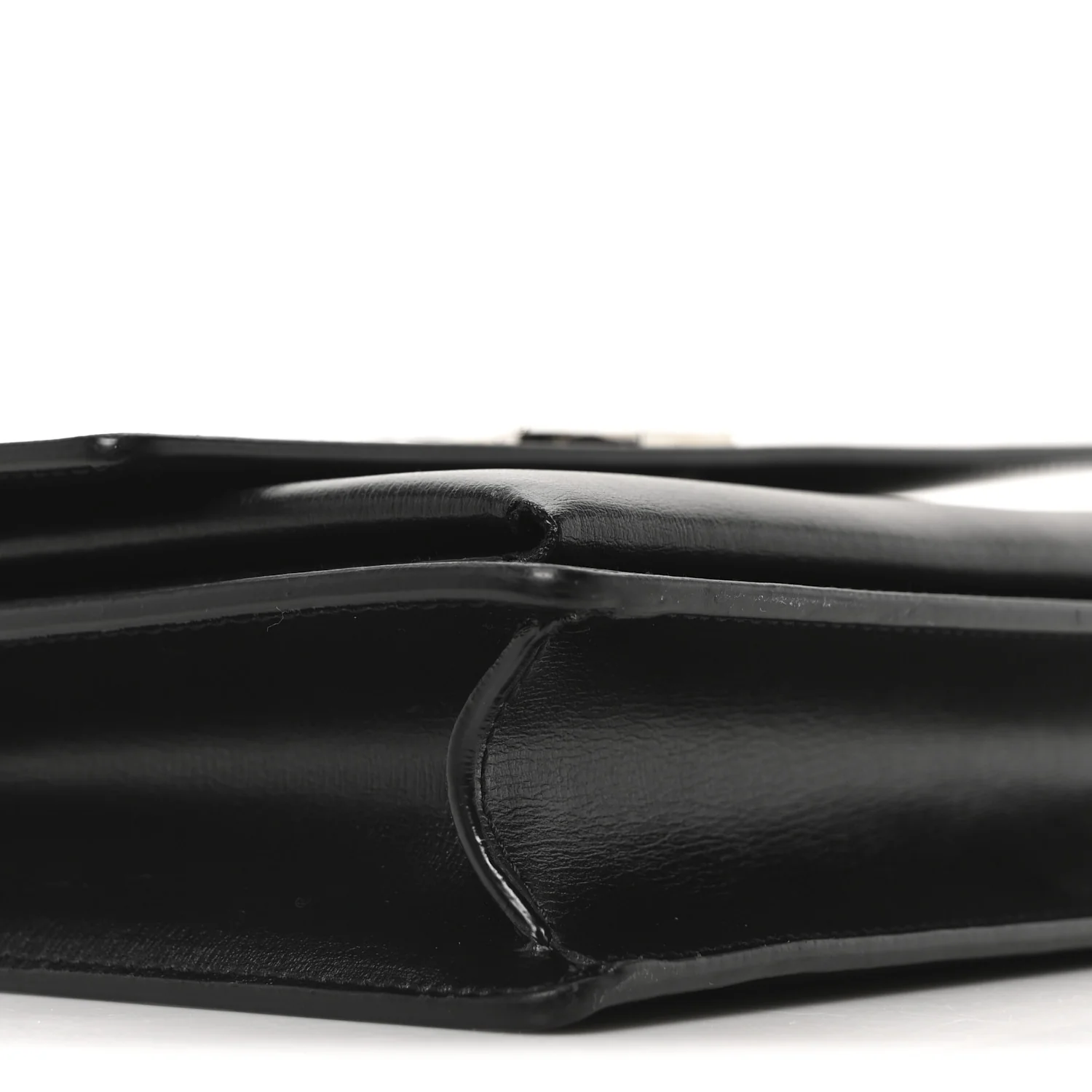 Smooth Calfskin Medium Monogram Sunset Satchel Black - Image 9