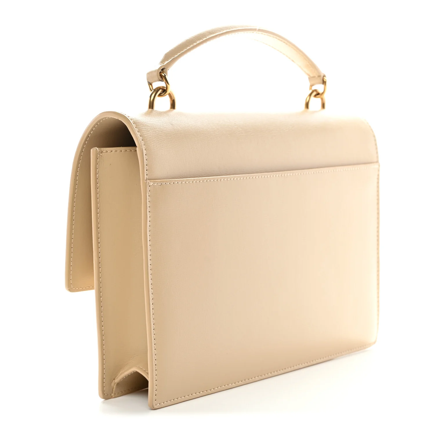 Smooth Calfskin Medium Monogram Sunset Satchel Satchel Avorio - Image 3