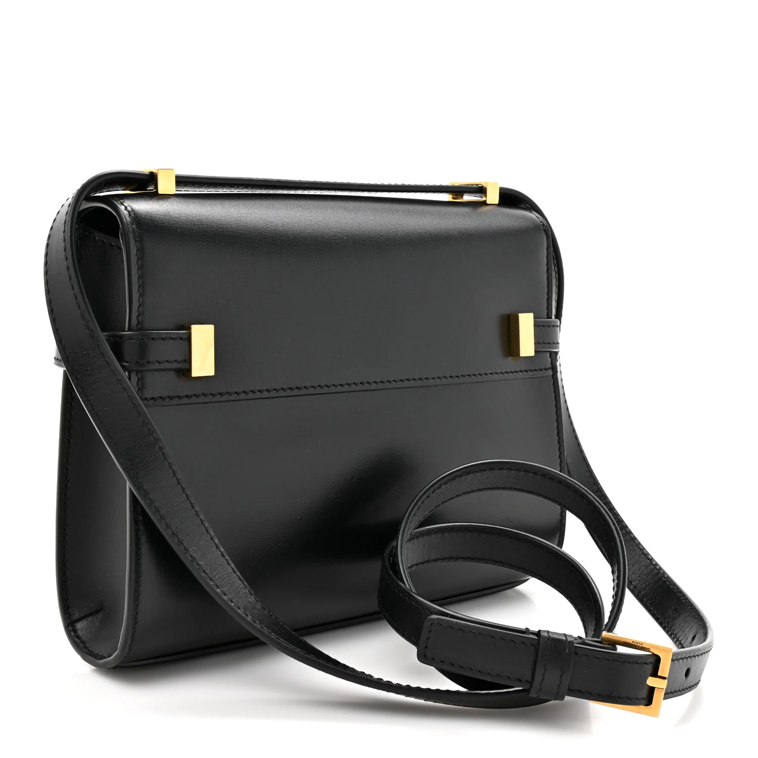 Smooth Calfskin Mini Manhattan Shoulder Bag Black - Image 3