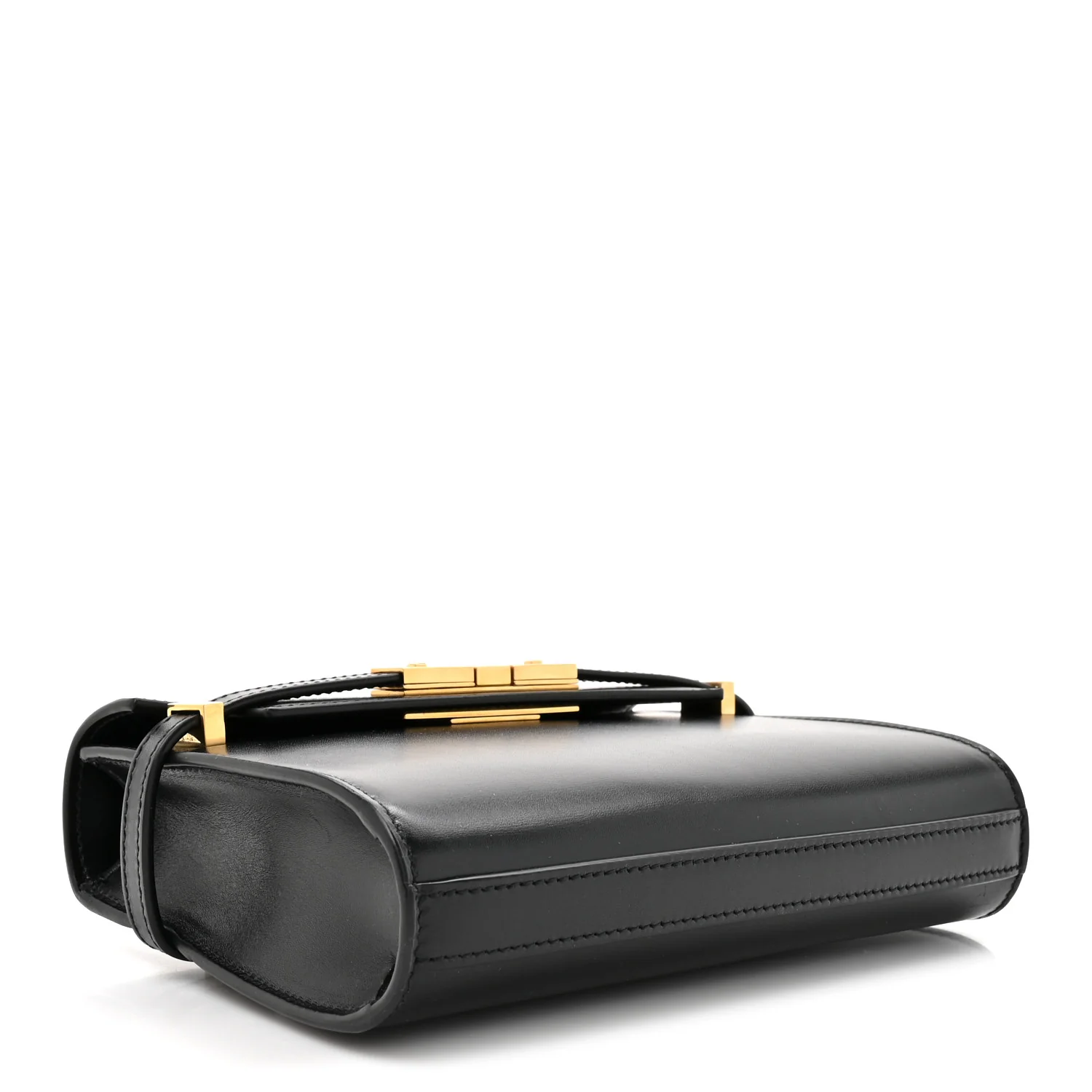 Smooth Calfskin Mini Manhattan Shoulder Bag Black - Image 4