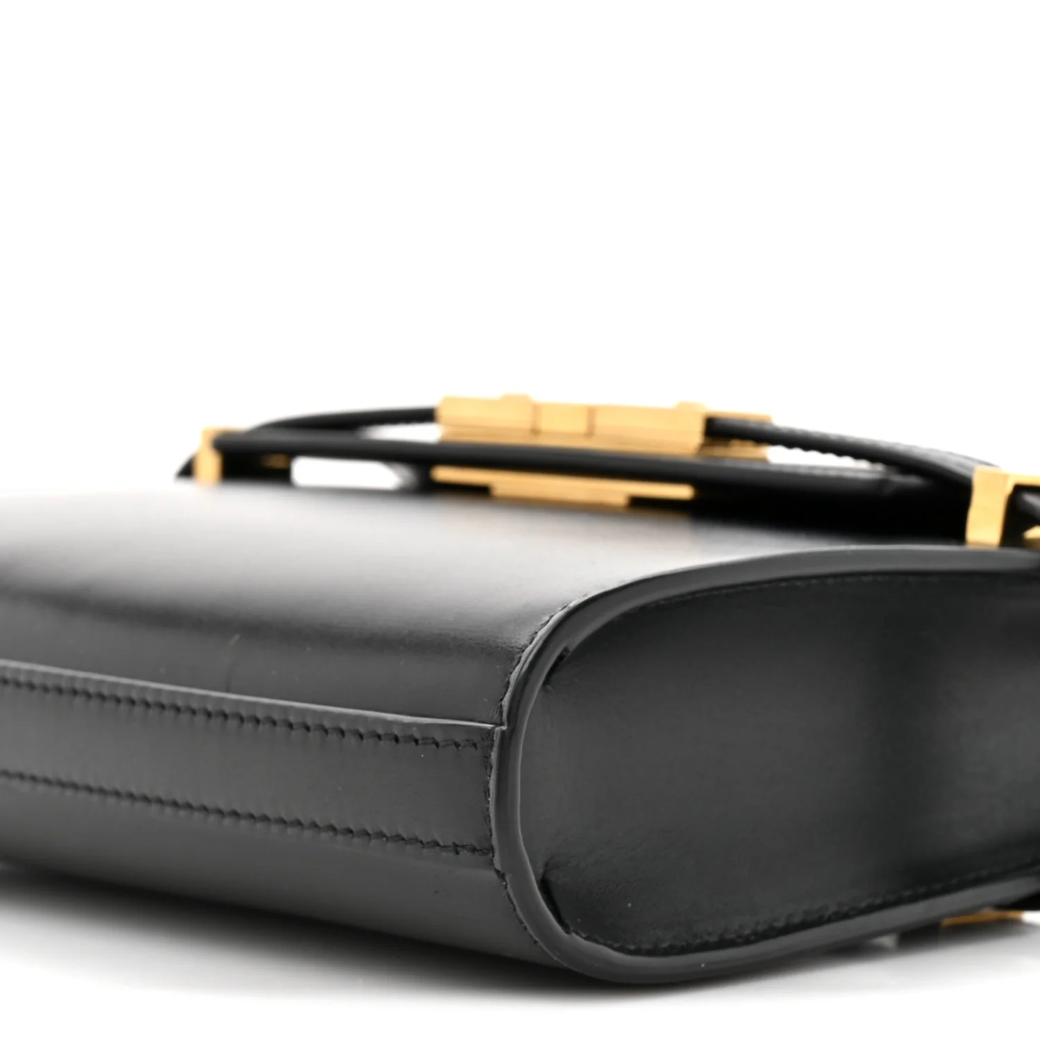 Smooth Calfskin Mini Manhattan Shoulder Bag Black - Image 9