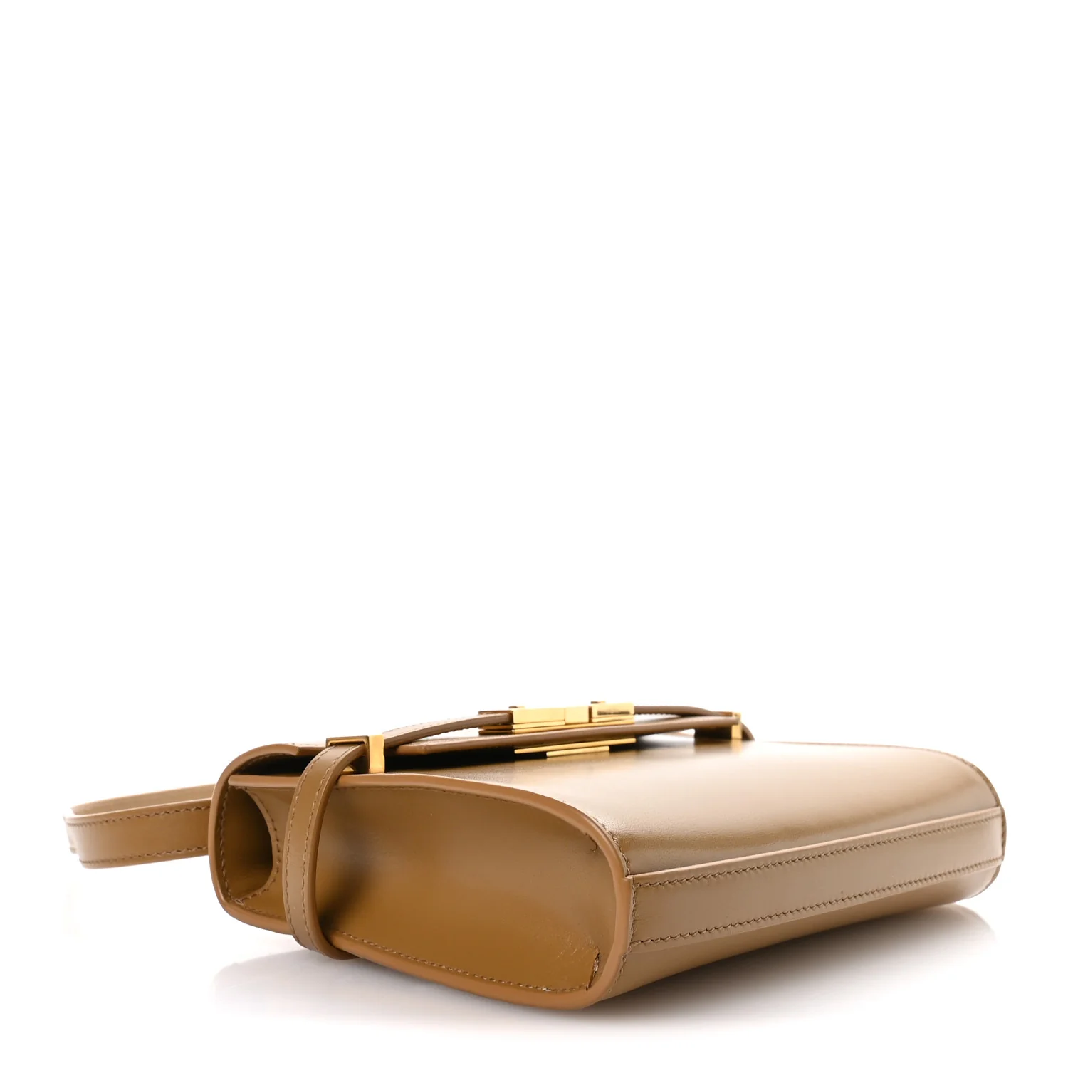 Smooth Calfskin Mini Manhattan Shoulder Bag Tabac Brown - Image 4