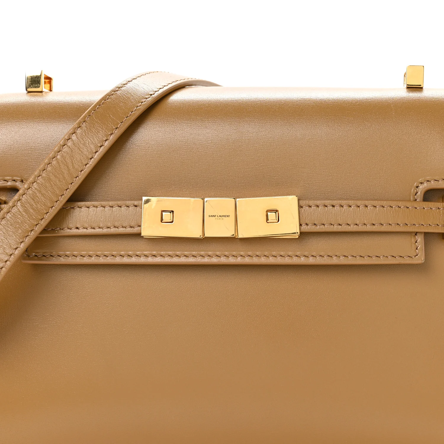 Smooth Calfskin Mini Manhattan Shoulder Bag Tabac Brown - Image 8