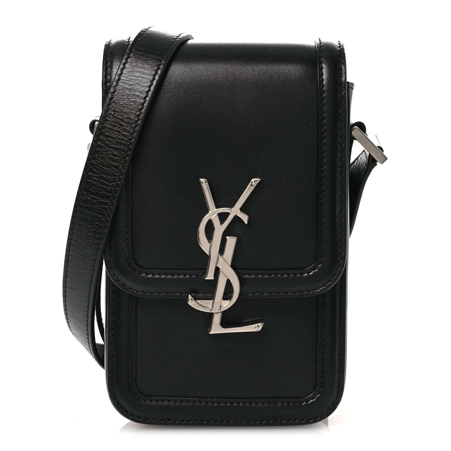 Smooth Calfskin Mini Solferino Satchel Black