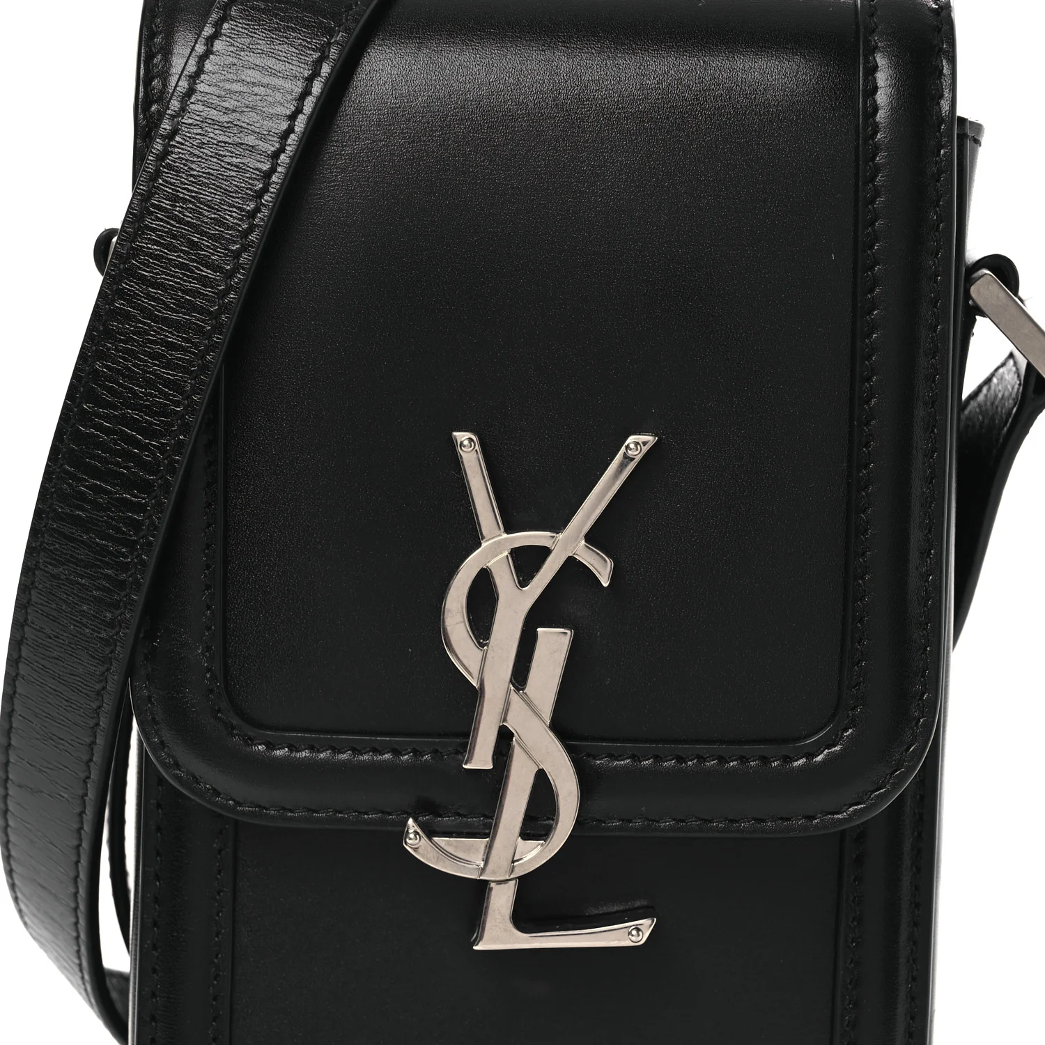Smooth Calfskin Mini Solferino Satchel Black - Image 8