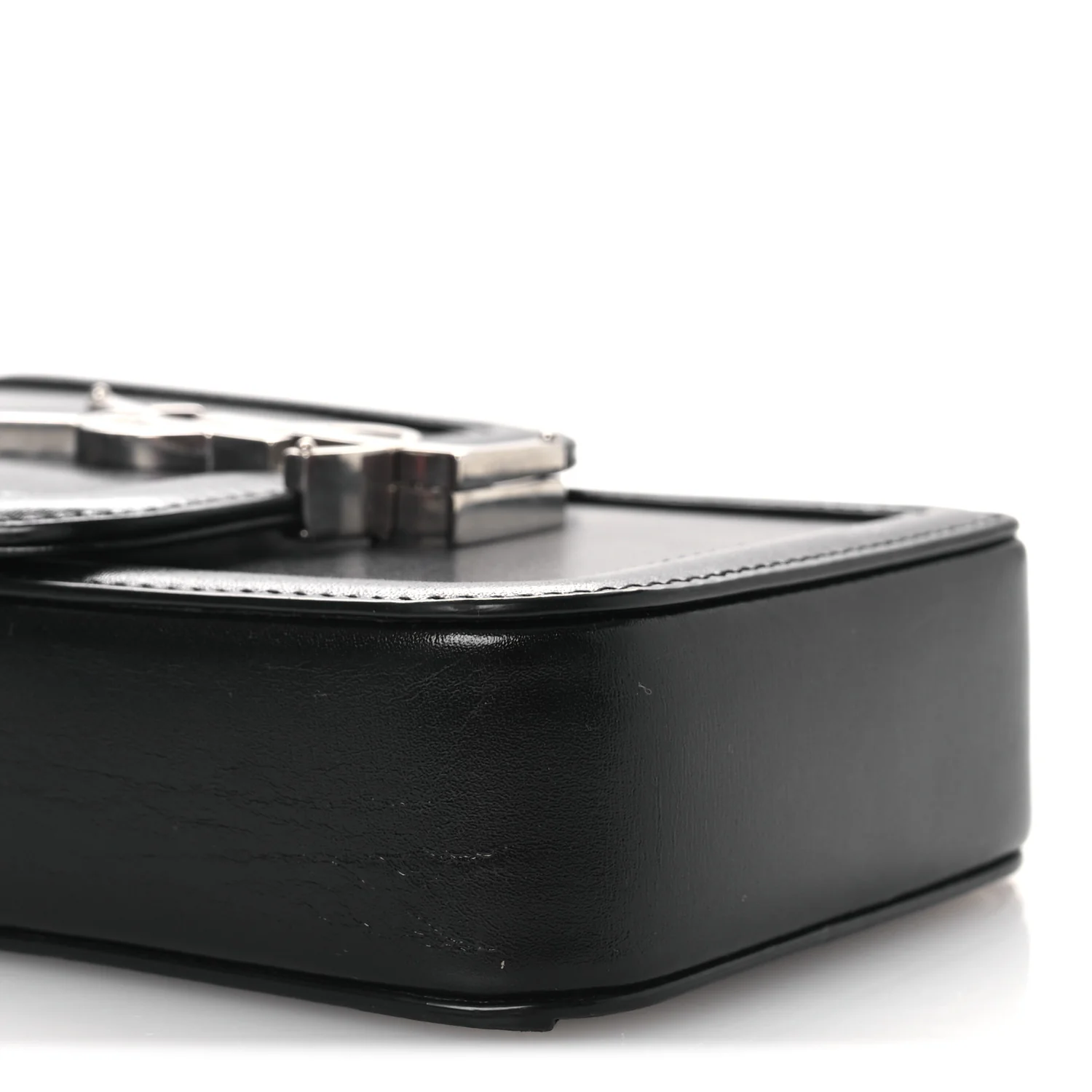 Smooth Calfskin Mini Solferino Satchel Black - Image 9