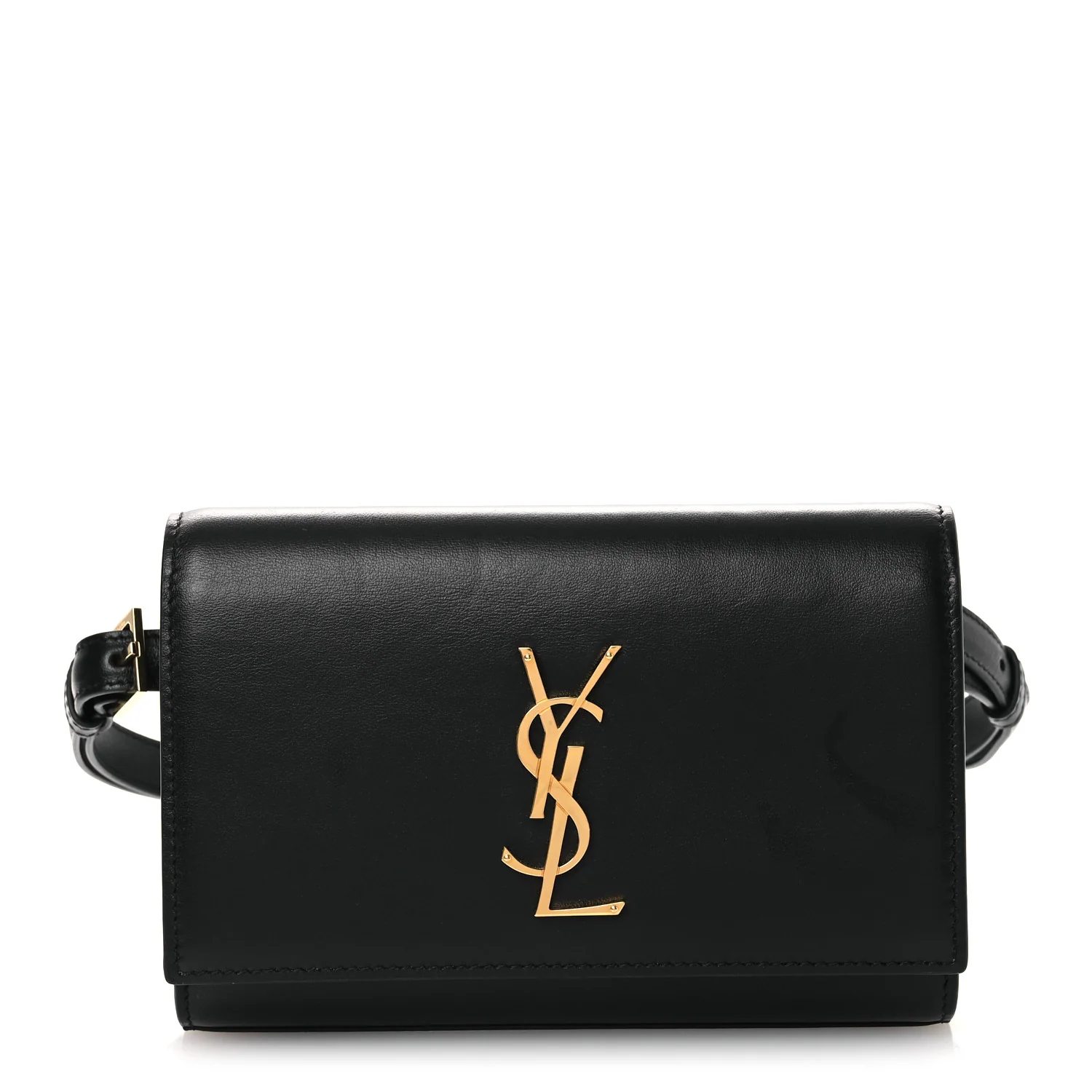 Smooth Calfskin Monogram Kate Belt Bag Black