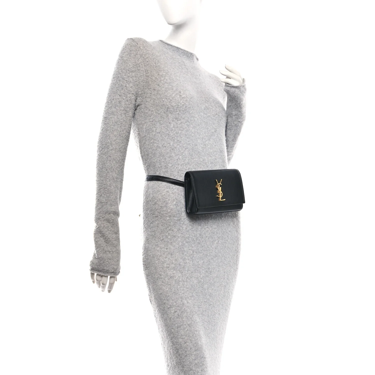 Smooth Calfskin Monogram Kate Belt Bag Black - Image 2