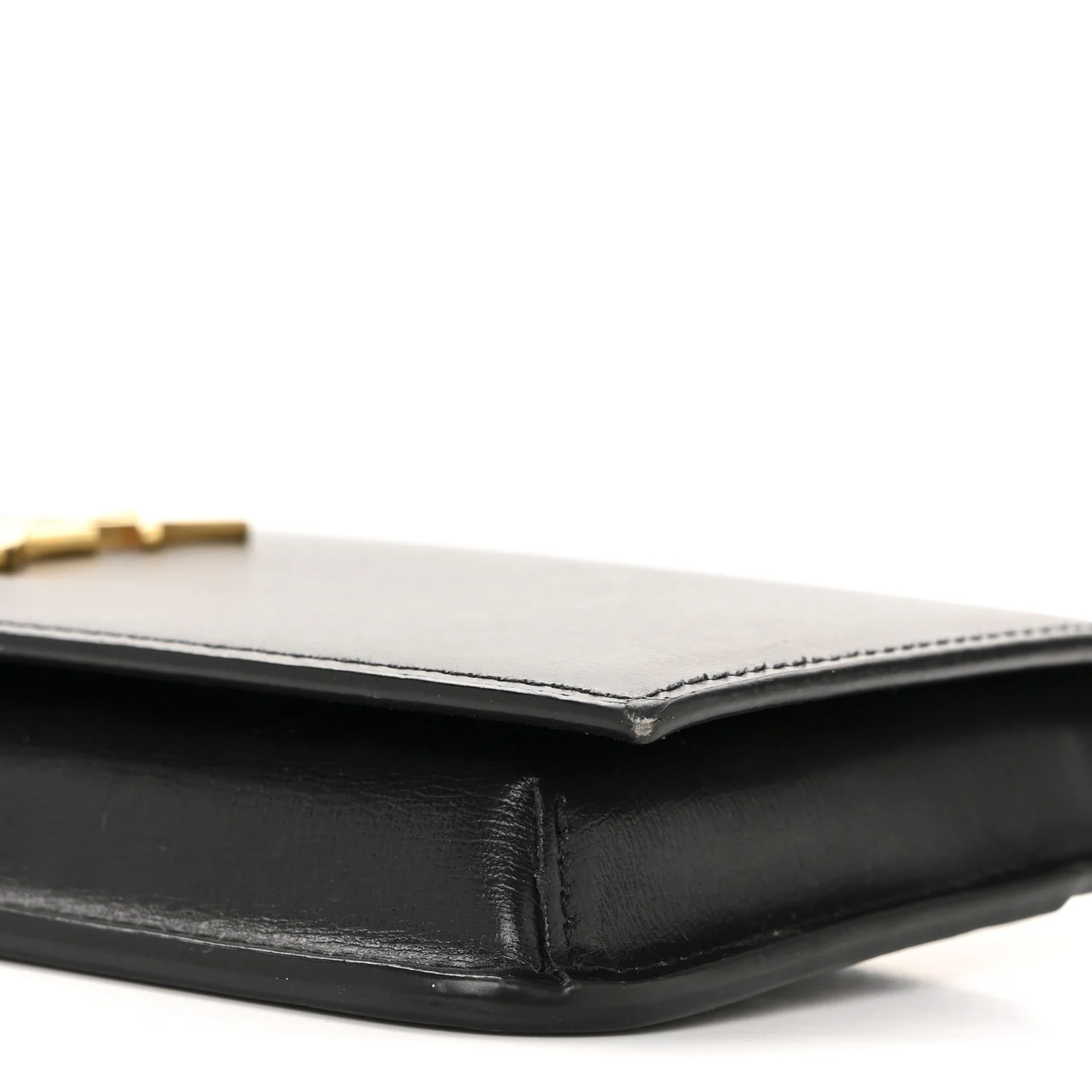 Smooth Calfskin Monogram Phone Holder Crossbody Black - Image 10