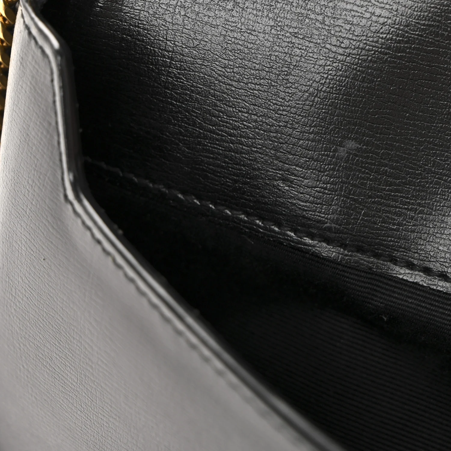 Smooth Calfskin Monogram Phone Holder Crossbody Black - Image 11