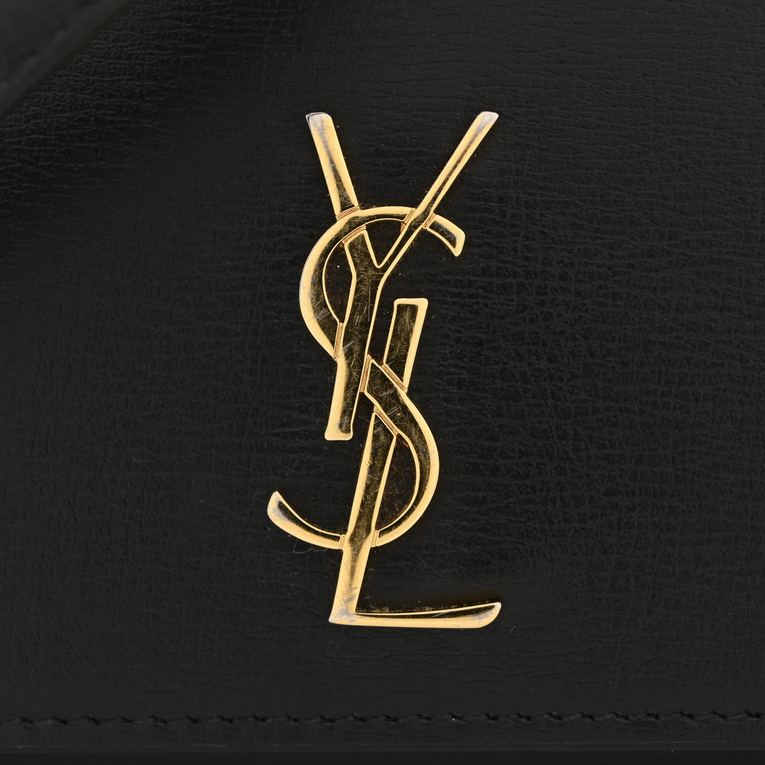 Smooth Calfskin Monogram Phone Holder Crossbody Black - Image 12
