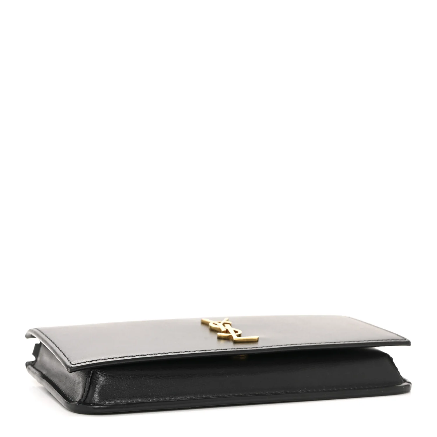 Smooth Calfskin Monogram Phone Holder Crossbody Black - Image 4