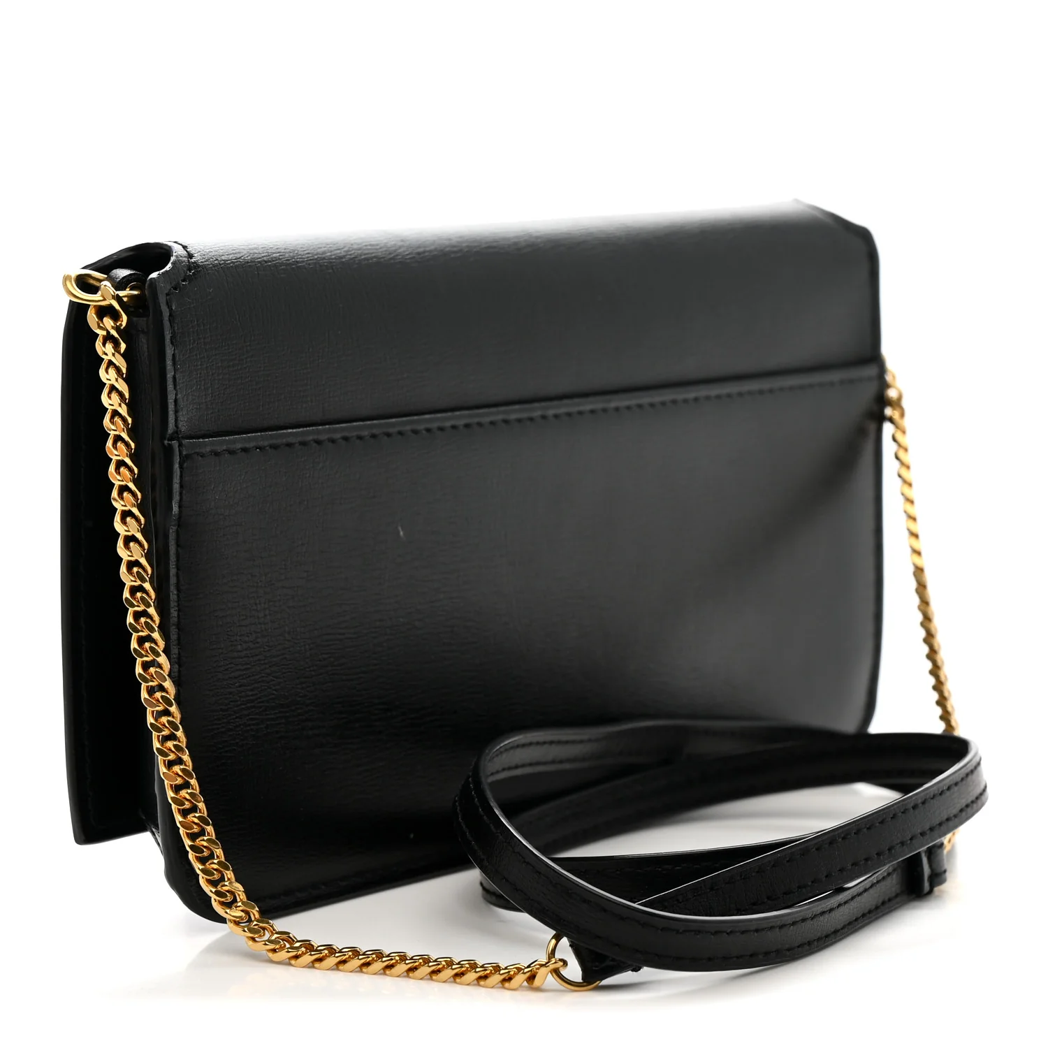 Smooth Calfskin Monogram Phone Holder Crossbody Black - Image 3
