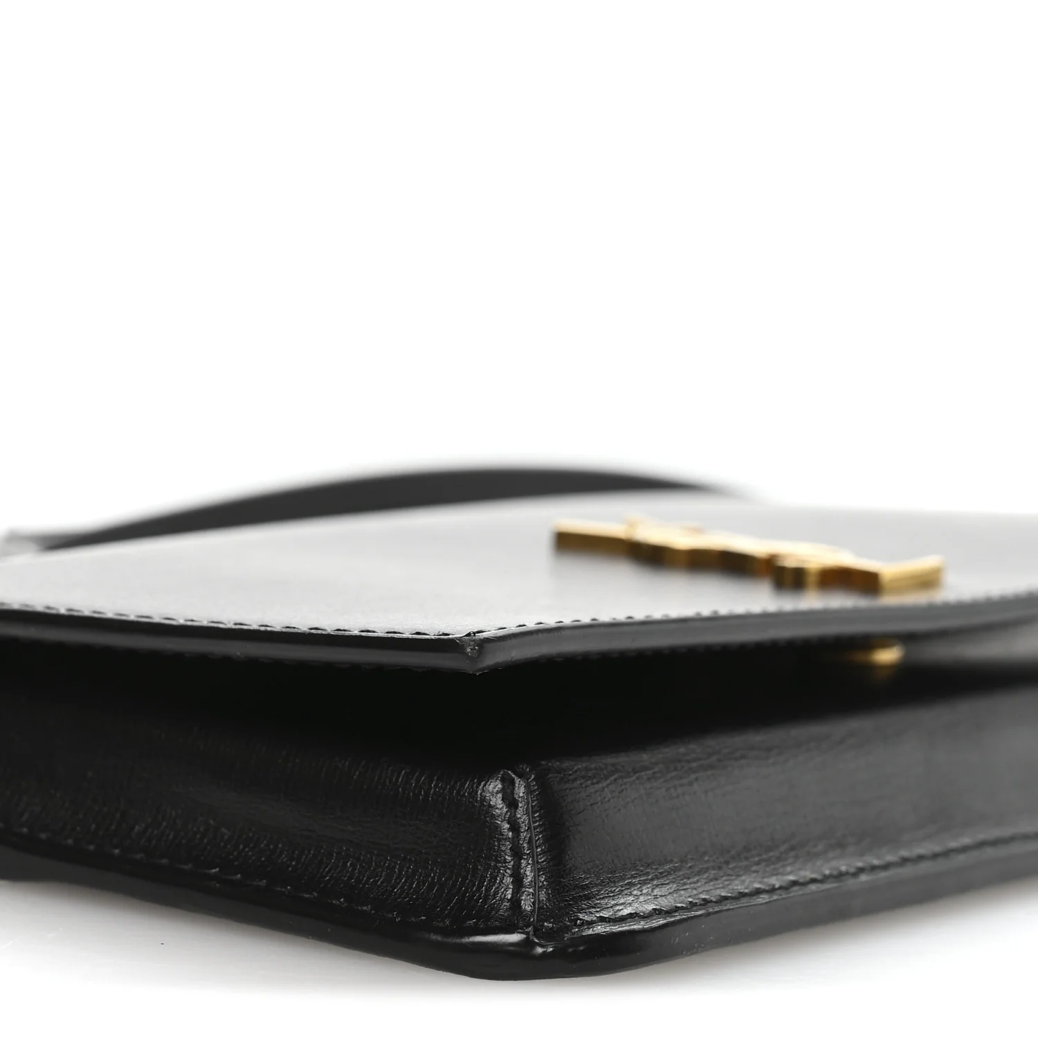 Smooth Calfskin Monogram Phone Holder Crossbody Black - Image 14