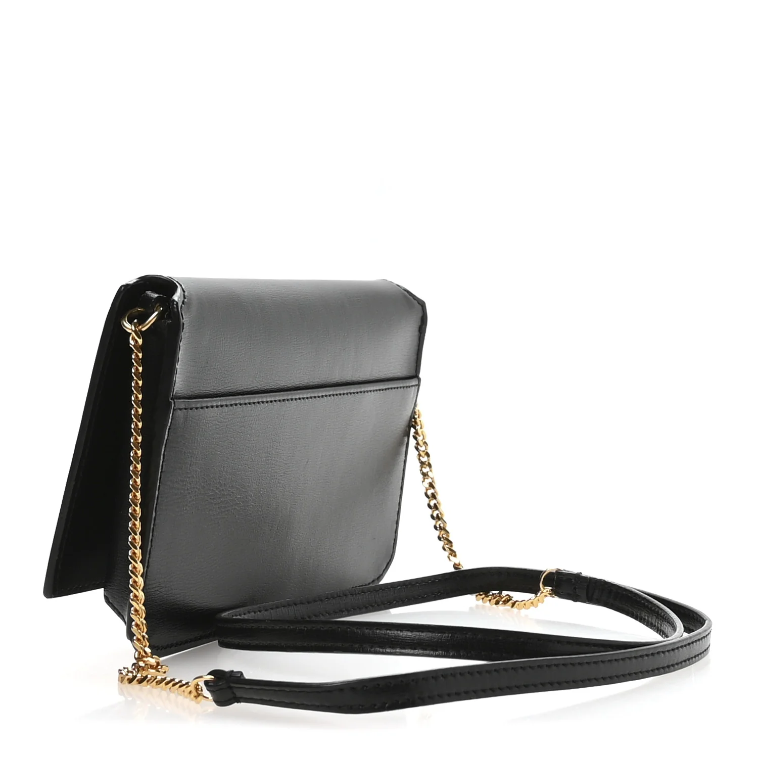 Smooth Calfskin Monogram Phone Holder Crossbody Black - Image 5