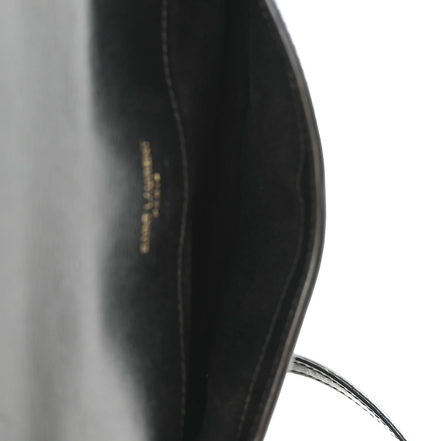 Smooth Calfskin Monogram Phone Holder Crossbody Black - Image 9
