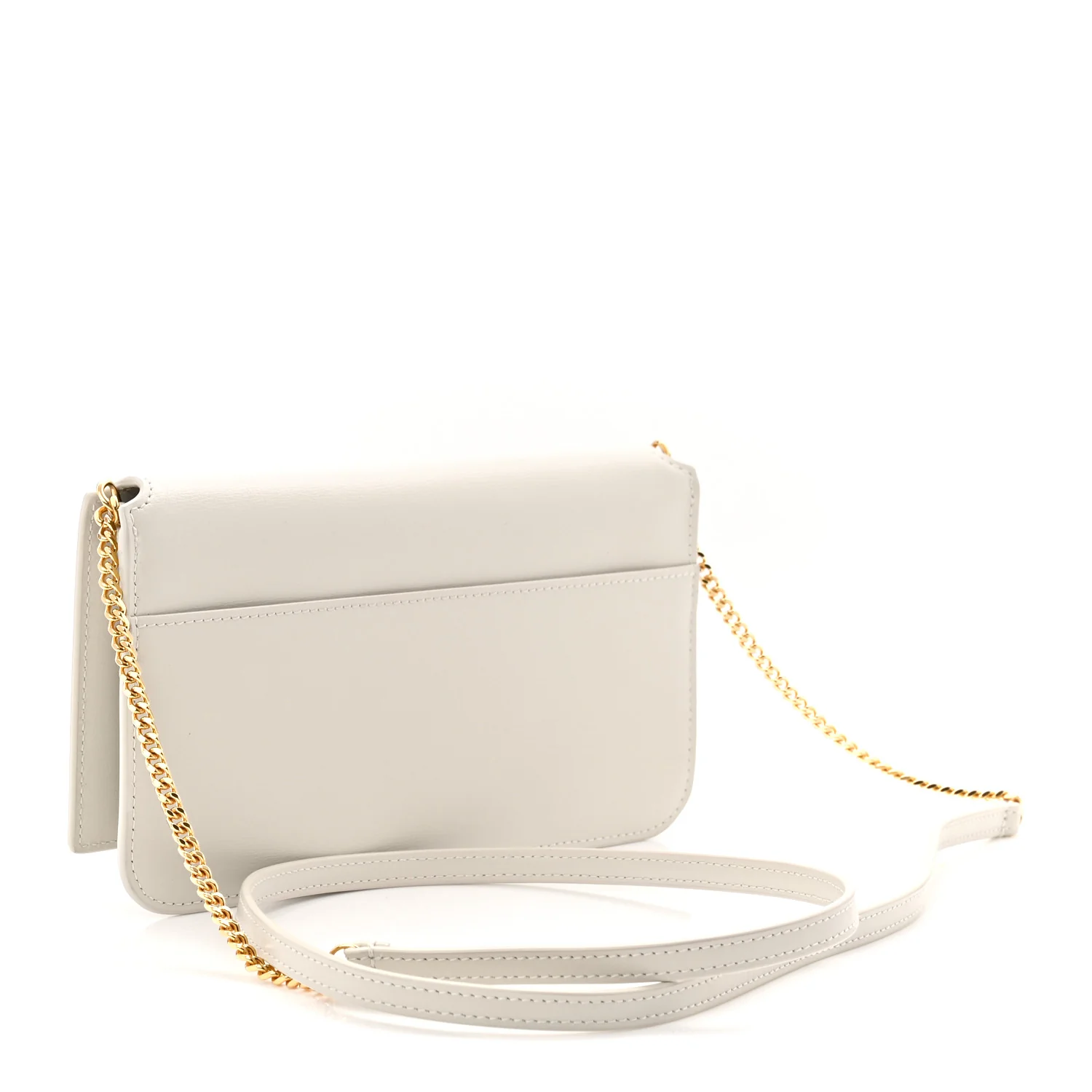Smooth Calfskin Monogram Phone Holder Crossbody Crema Soft - Image 3