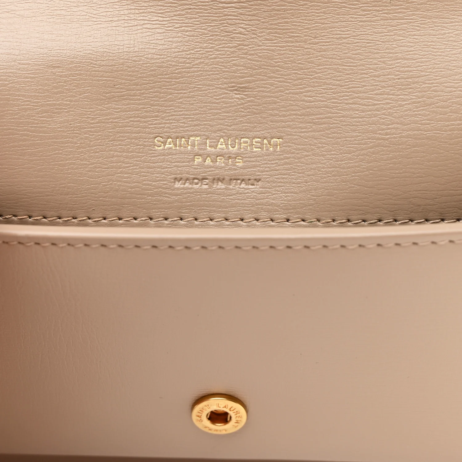 Smooth Calfskin Monogram Phone Holder Crossbody Dark Beige - Image 5