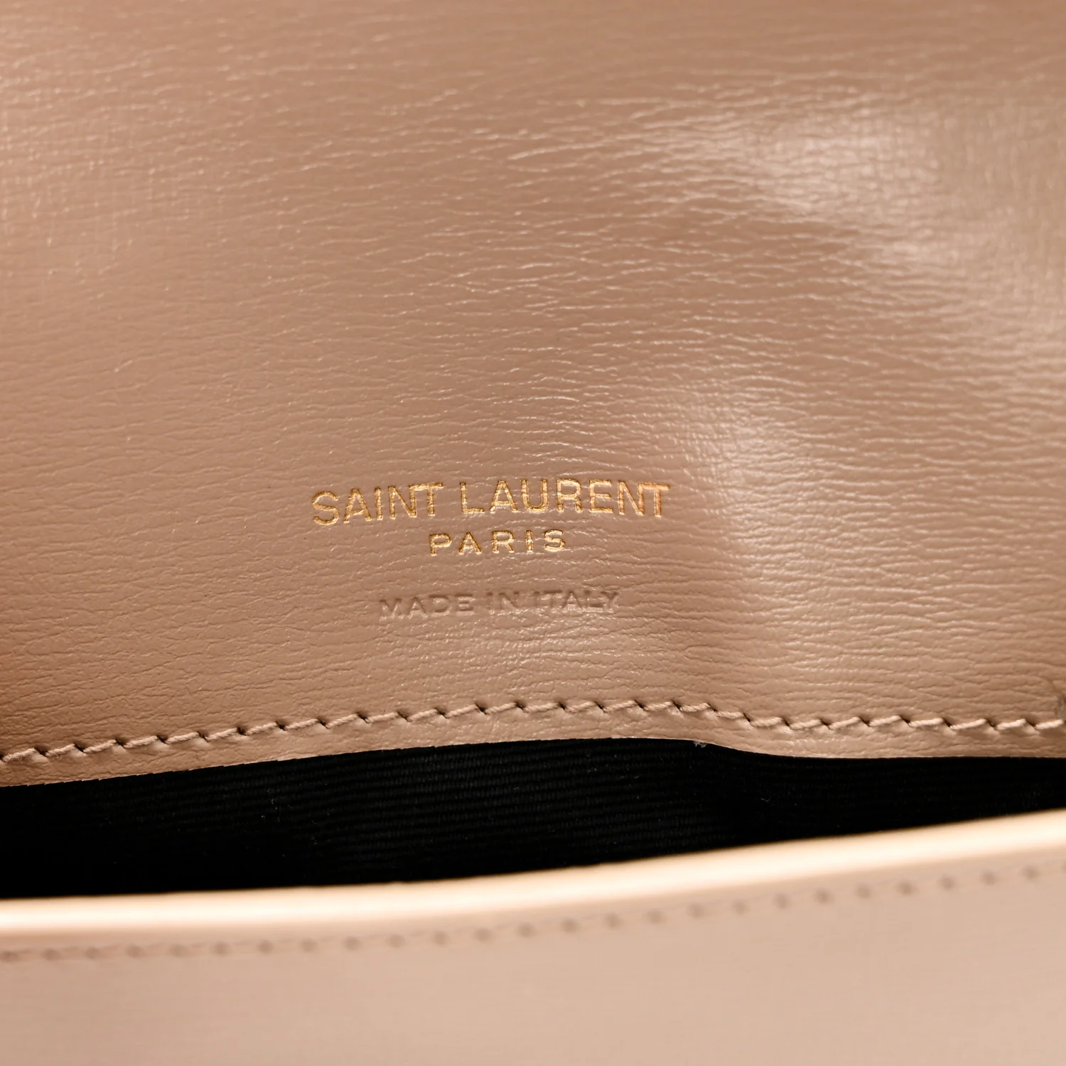 Smooth Calfskin Monogram Phone Holder Crossbody Dark Beige - Image 6