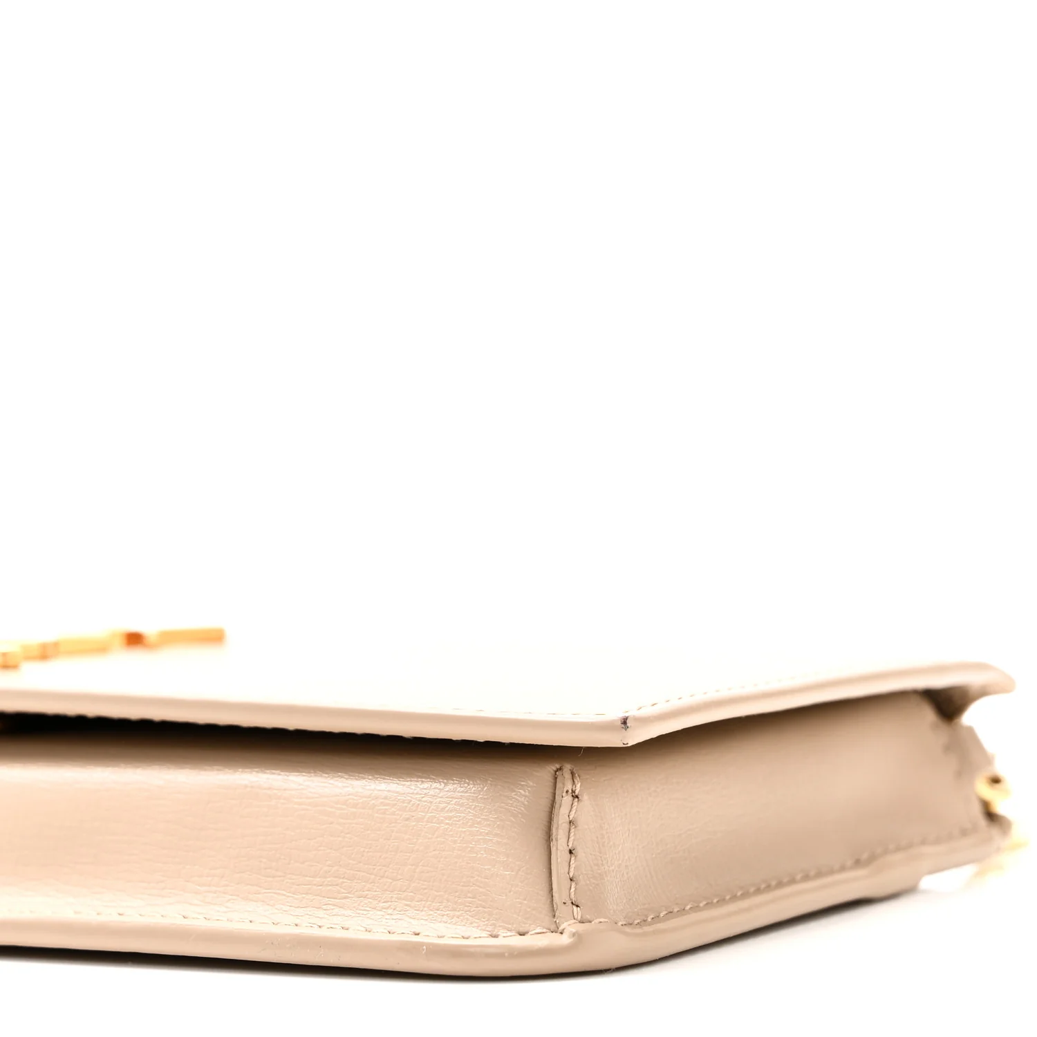 Smooth Calfskin Monogram Phone Holder Crossbody Dark Beige - Image 9
