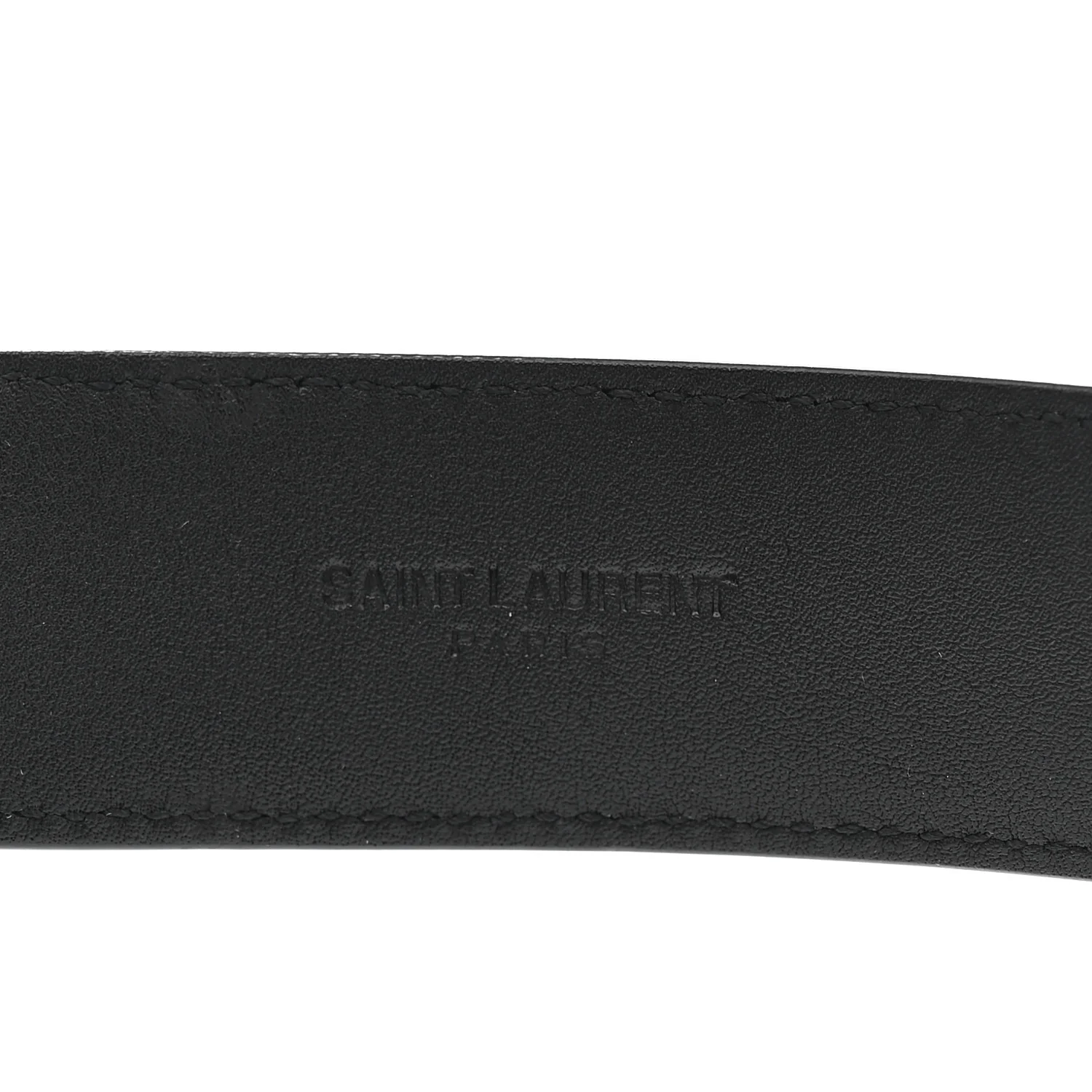 Smooth Calfskin Monogram Square Buckle Belt 75 30 Black - Image 3