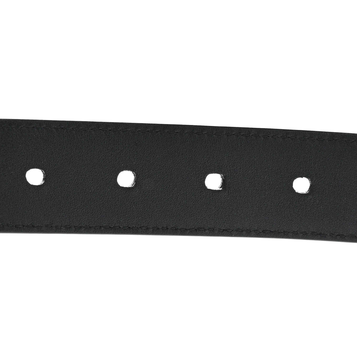 Smooth Calfskin Monogram Square Buckle Belt 75 30 Black - Image 6