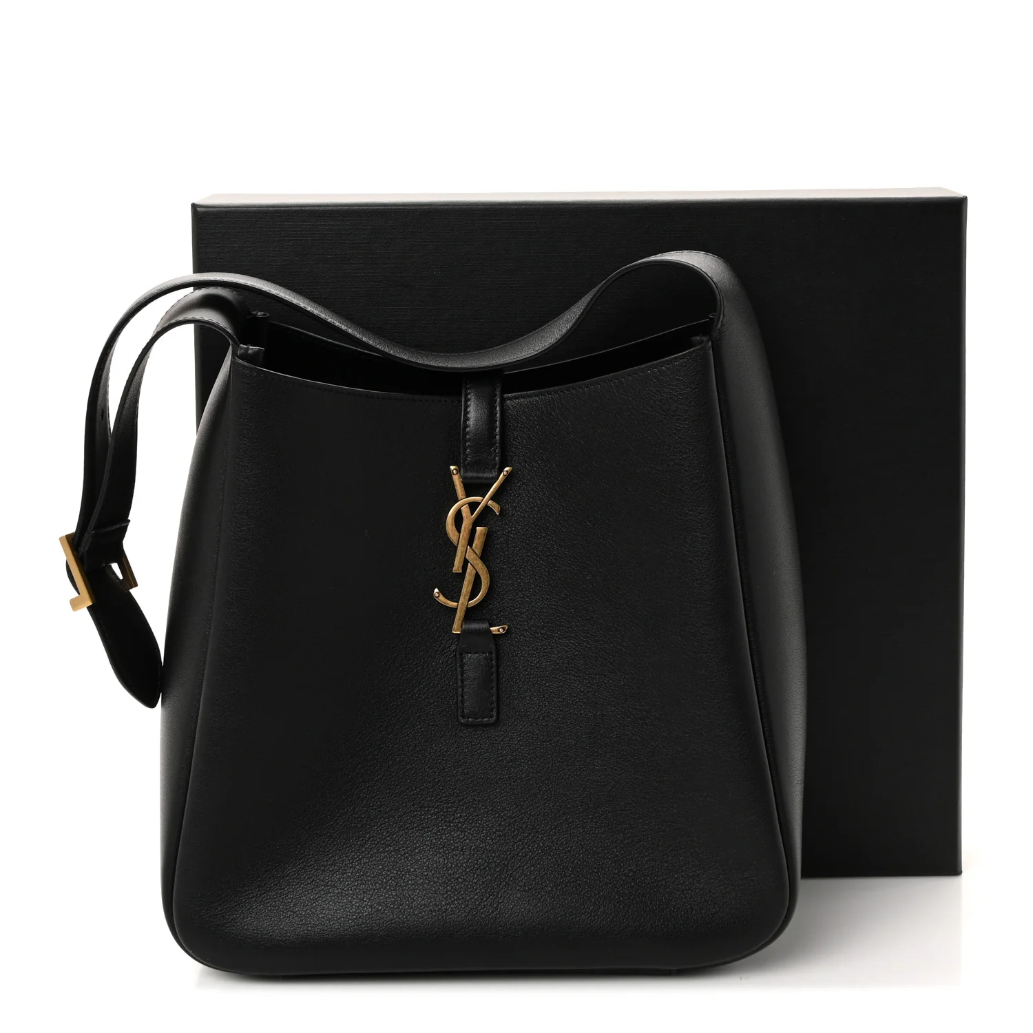 Smooth Calfskin Small Le 5 A 7 Soft Hobo Black - Image 10