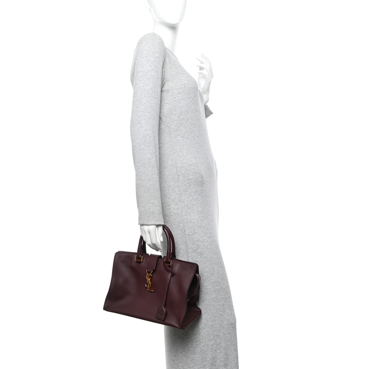 Smooth Calfskin Small Monogram Cabas Rouge Legion - Image 2