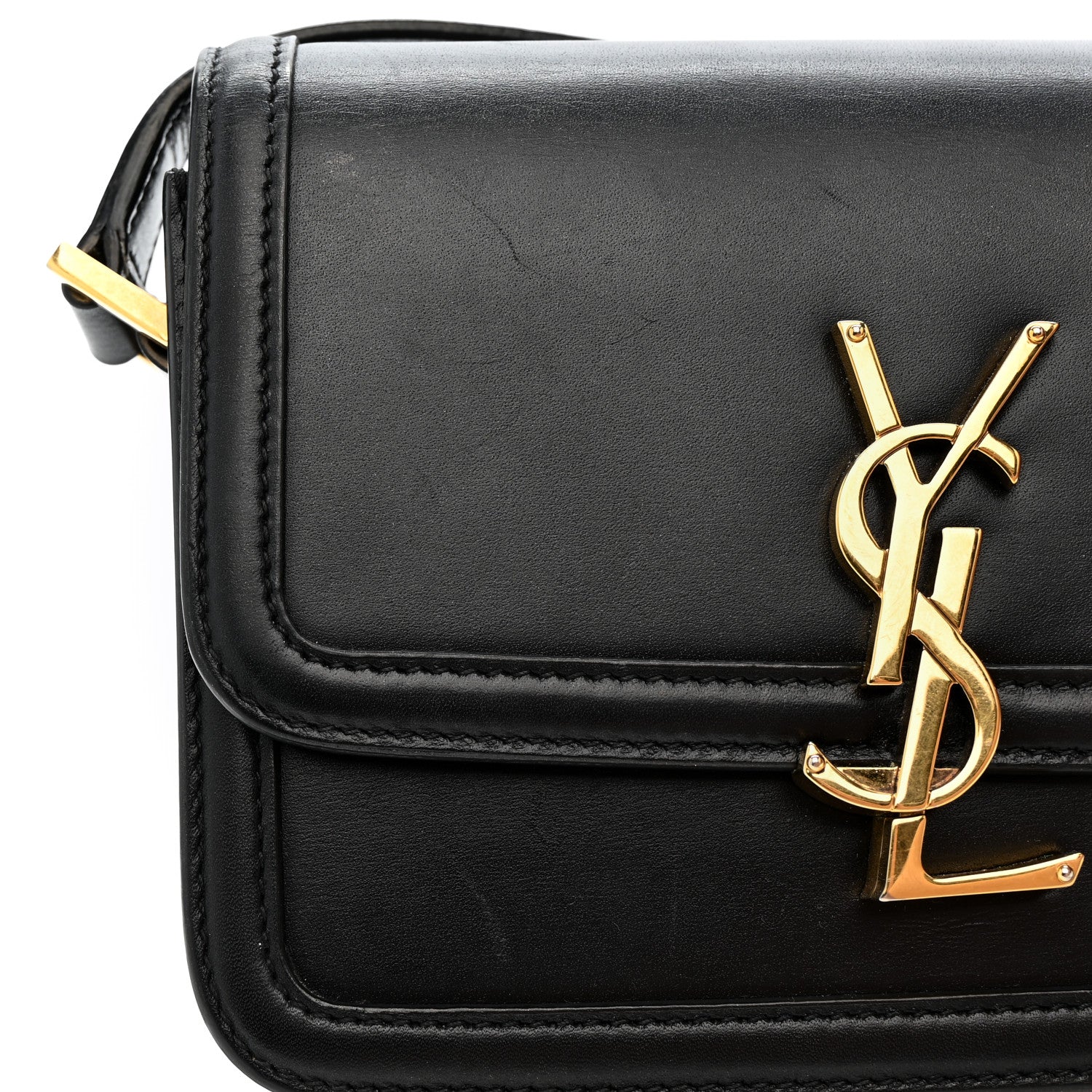 Smooth Calfskin Small Solferino Satchel Black - Image 12