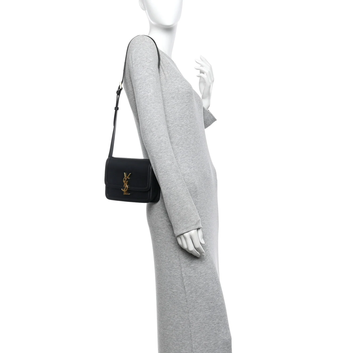 Smooth Calfskin Small Solferino Satchel Black - Image 2