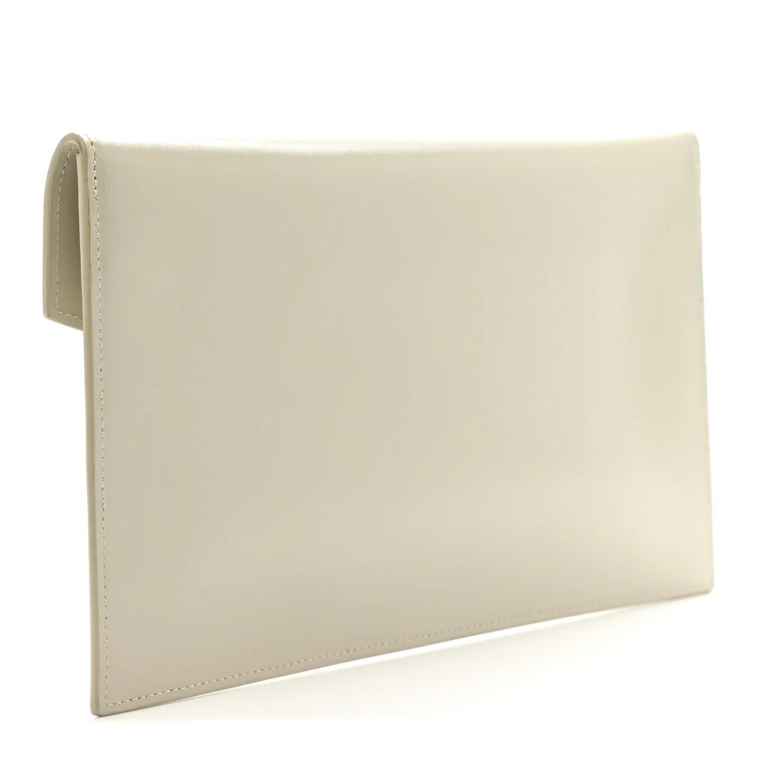 Smooth Shiny Calfskin Uptown Pouch Blanc Vintage - Image 3