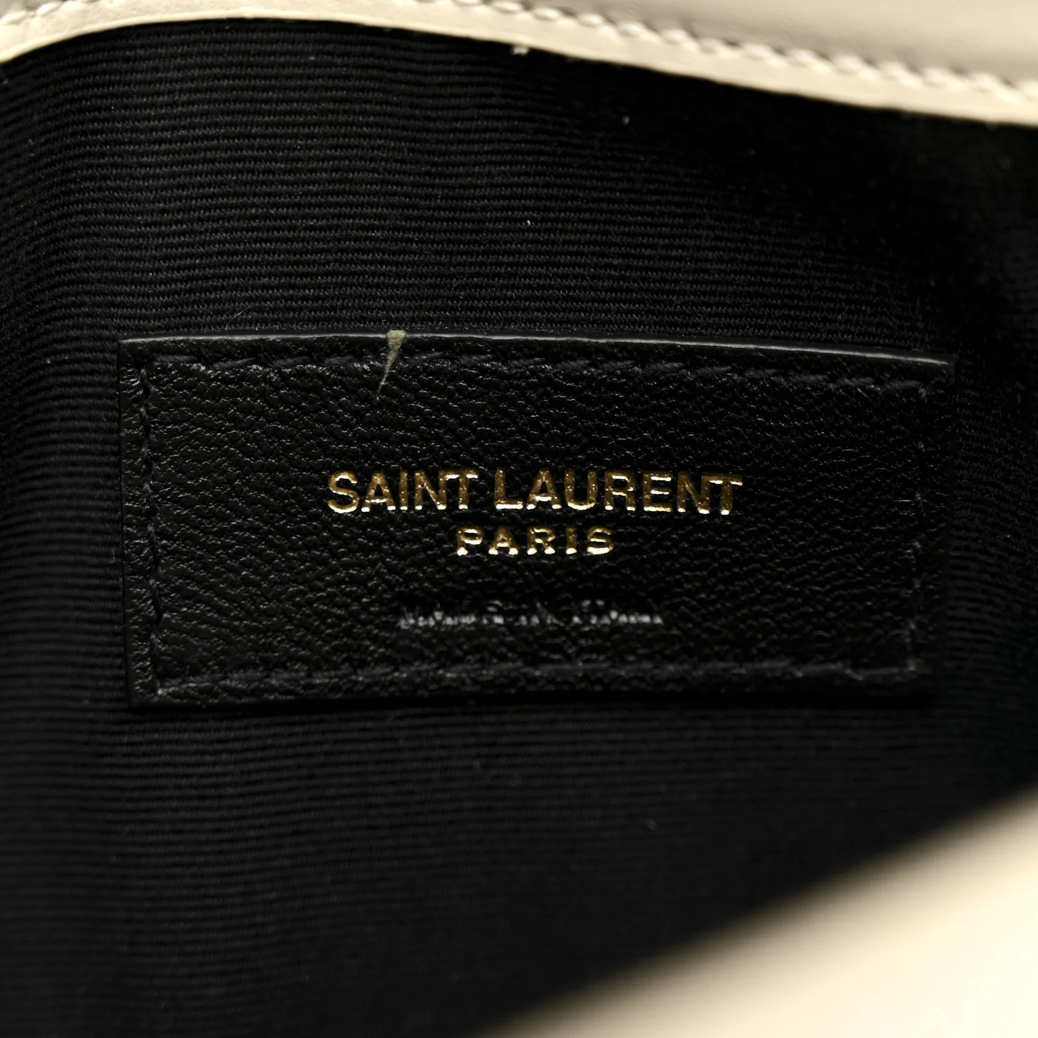 Smooth Shiny Calfskin Uptown Pouch Blanc Vintage - Image 6