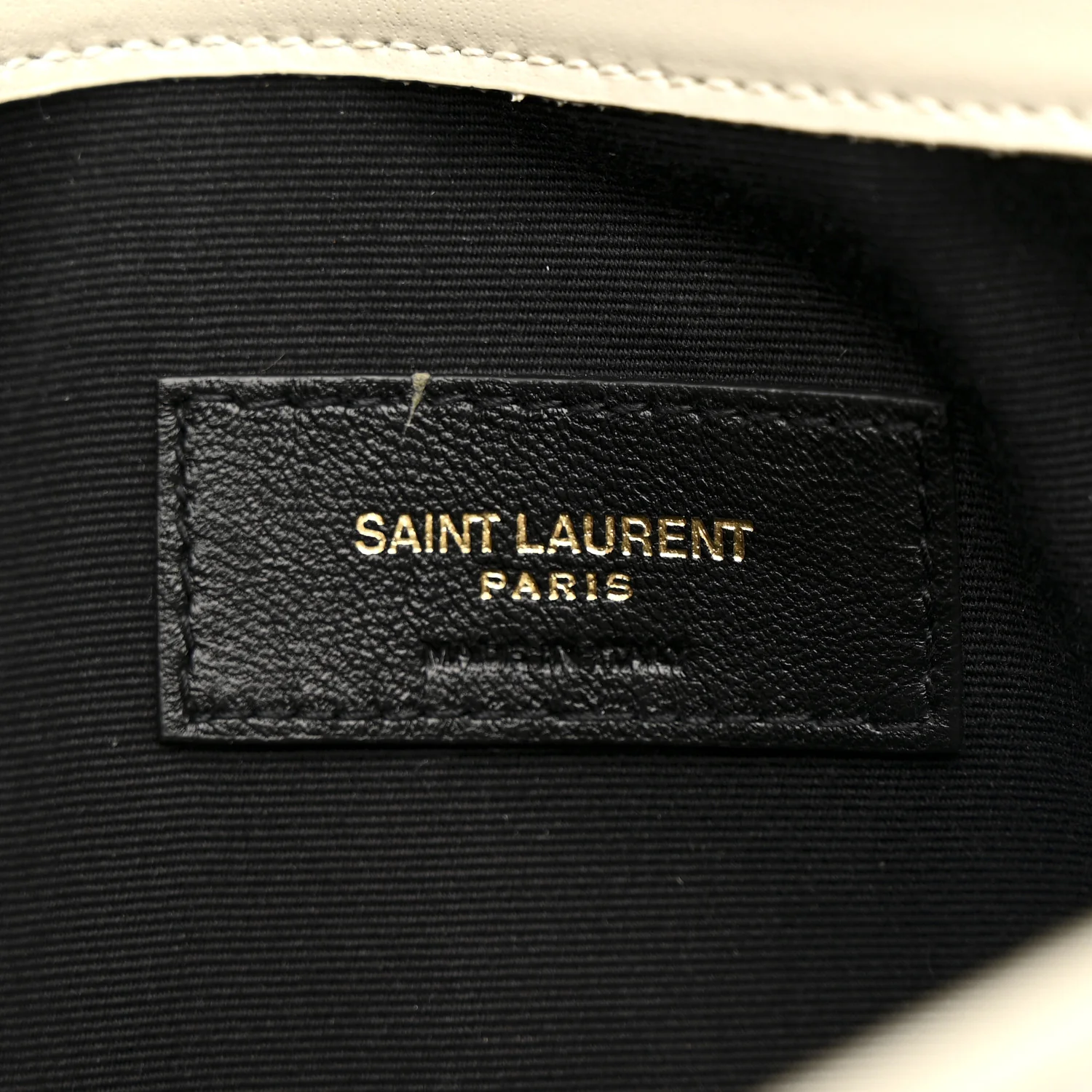 Smooth Shiny Calfskin Uptown Pouch Blanc Vintage - Image 7